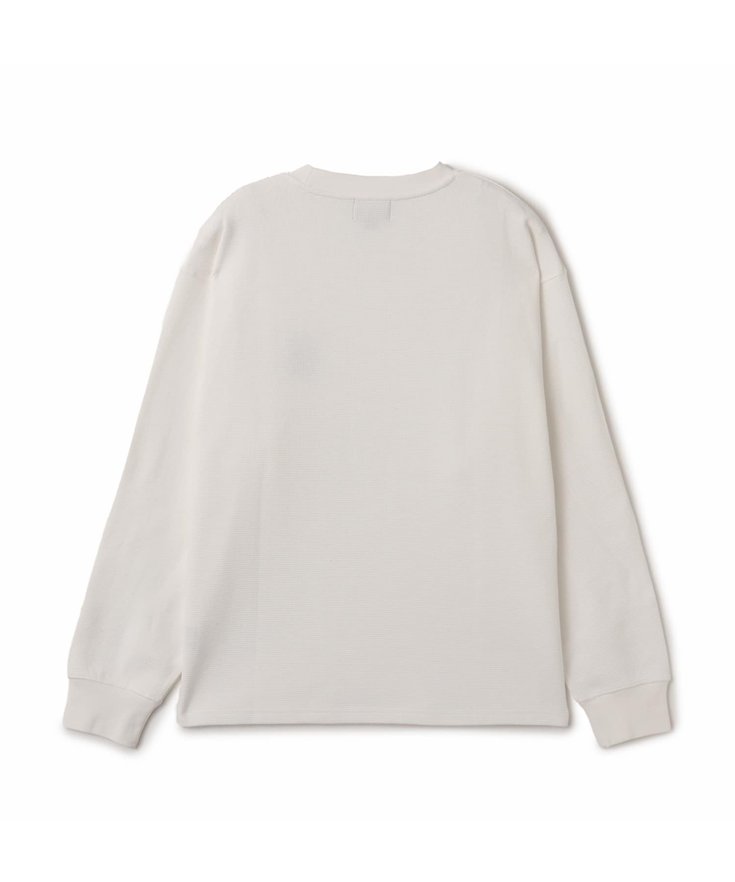 TOKYO23 Embroidery Logo Thermal LS T-shirt WHITEの画像