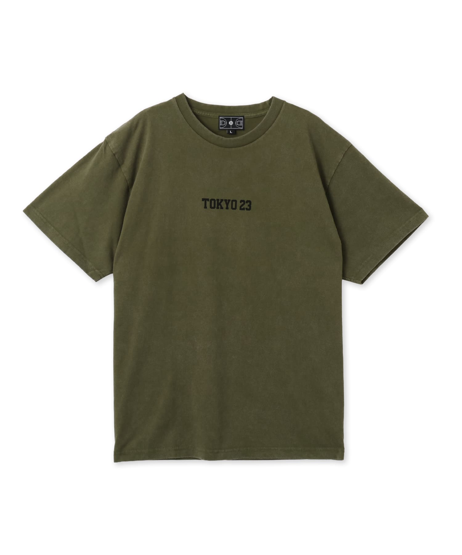 TOKYO 23 Over-dyed Full Court T-shirt DARK KHAKIの画像