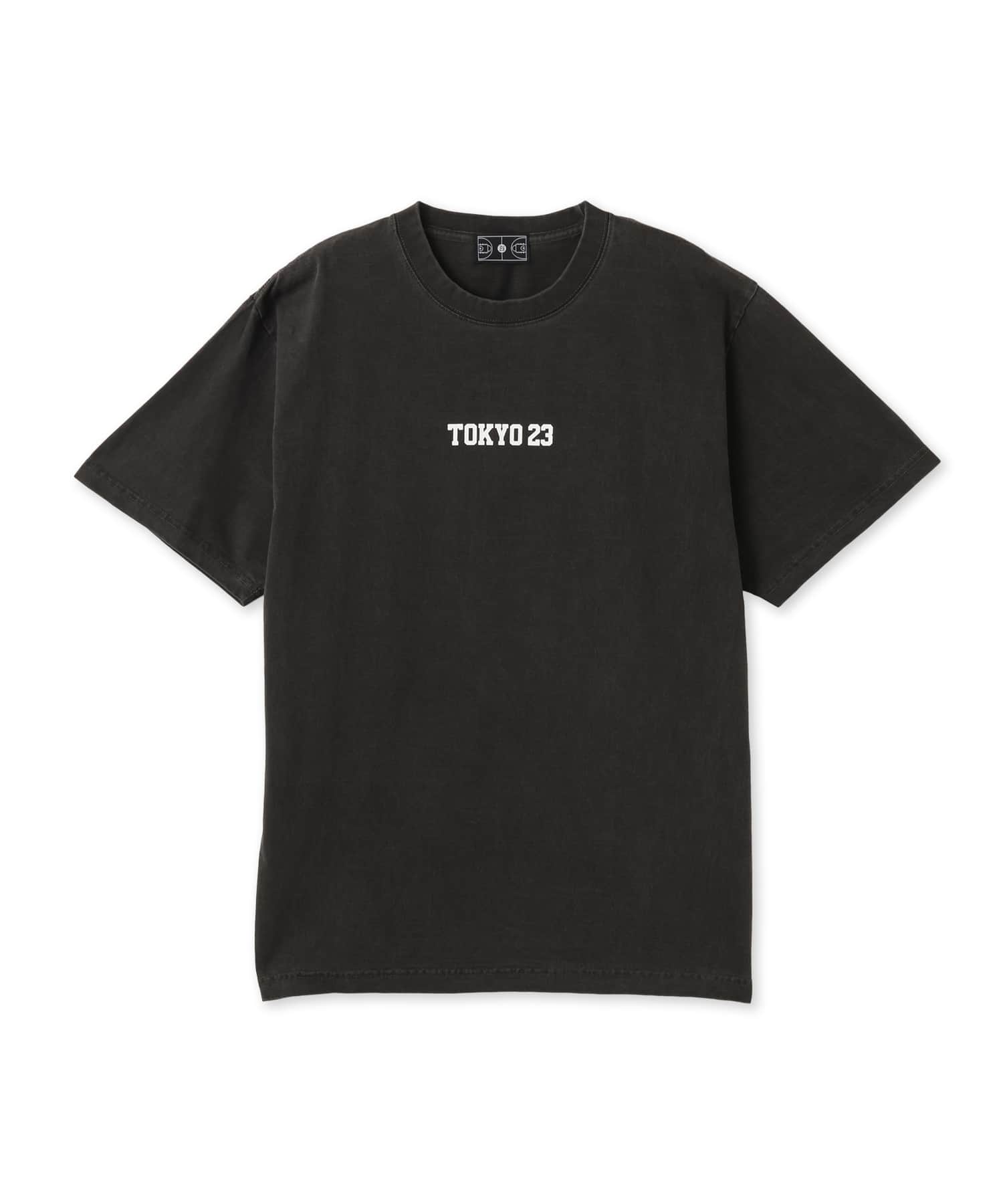 TOKYO 23 Over-dyed Full Court T-shirt LIGHT BLACKの画像