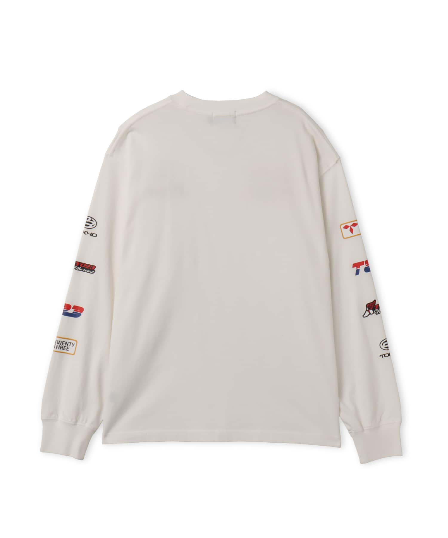 TOKYO 23 Vintage Racing Print LS T-shirt WHITEの画像
