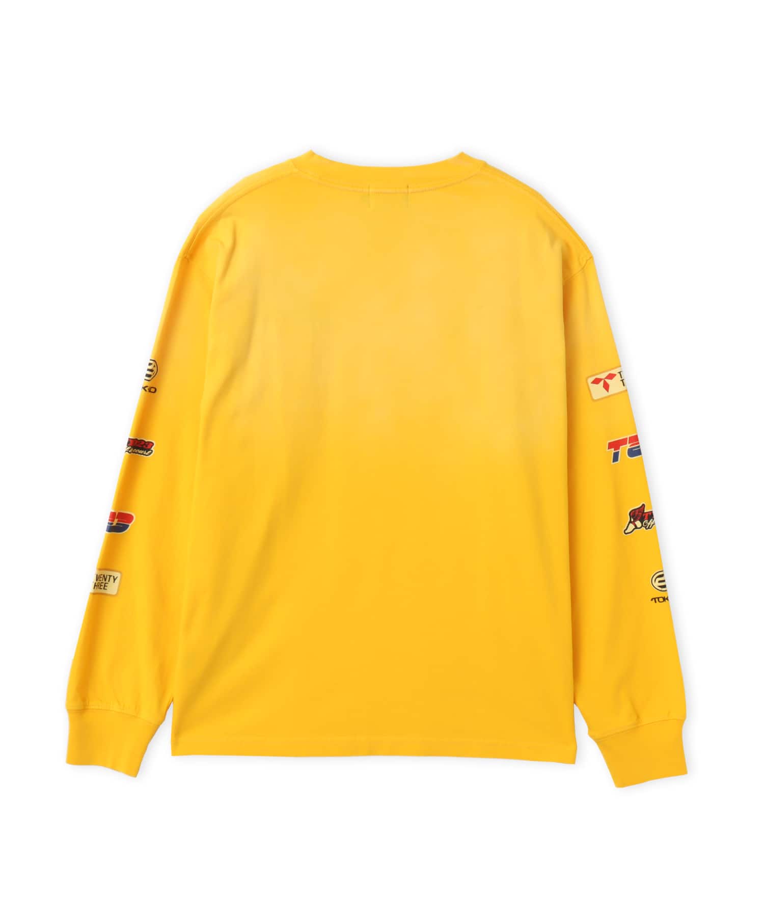 TOKYO 23 Vintage Racing Print LS T-shirt YELLOWの画像