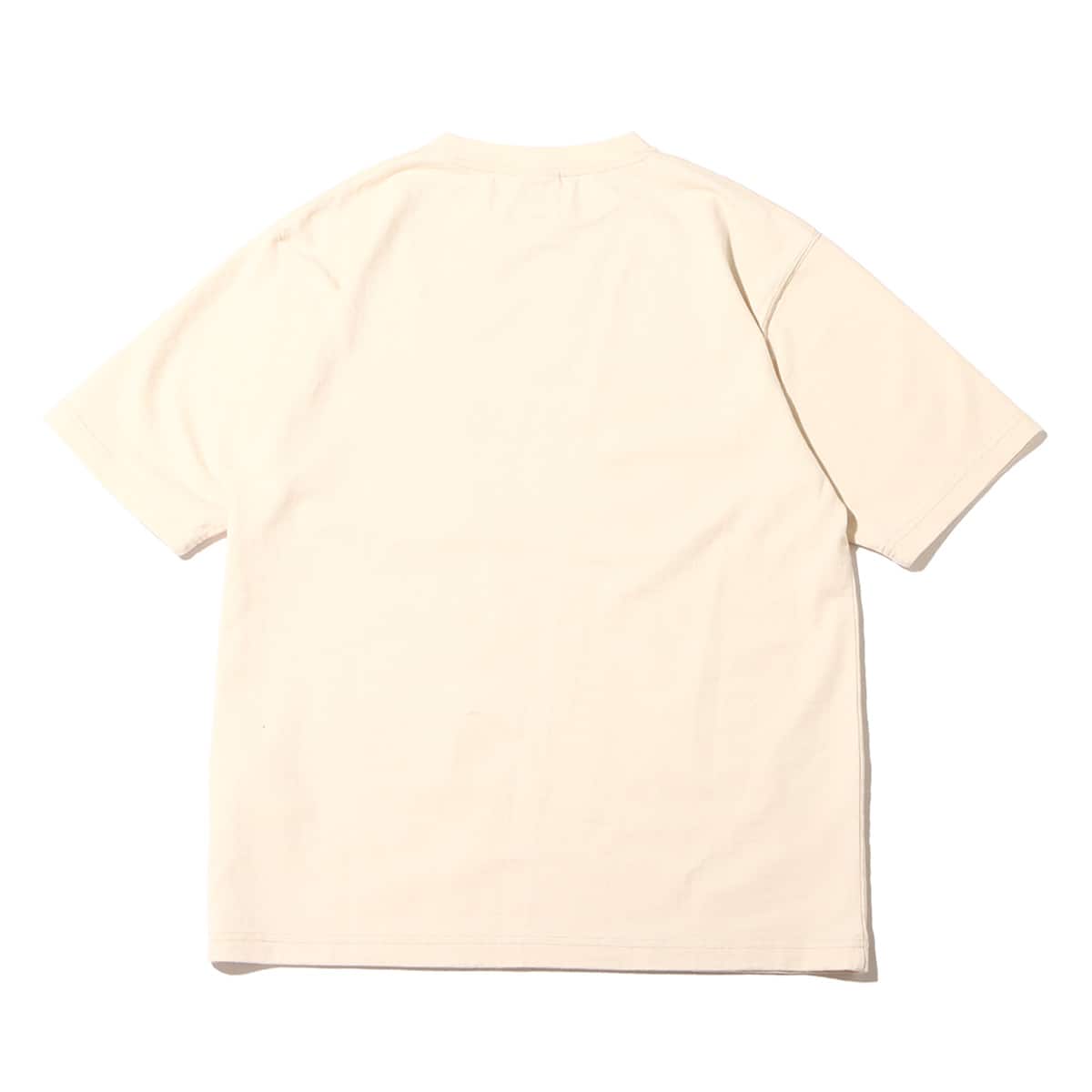 snow peak Recycled Cotton Heavy T shirt Ecru 23SP-Iの画像