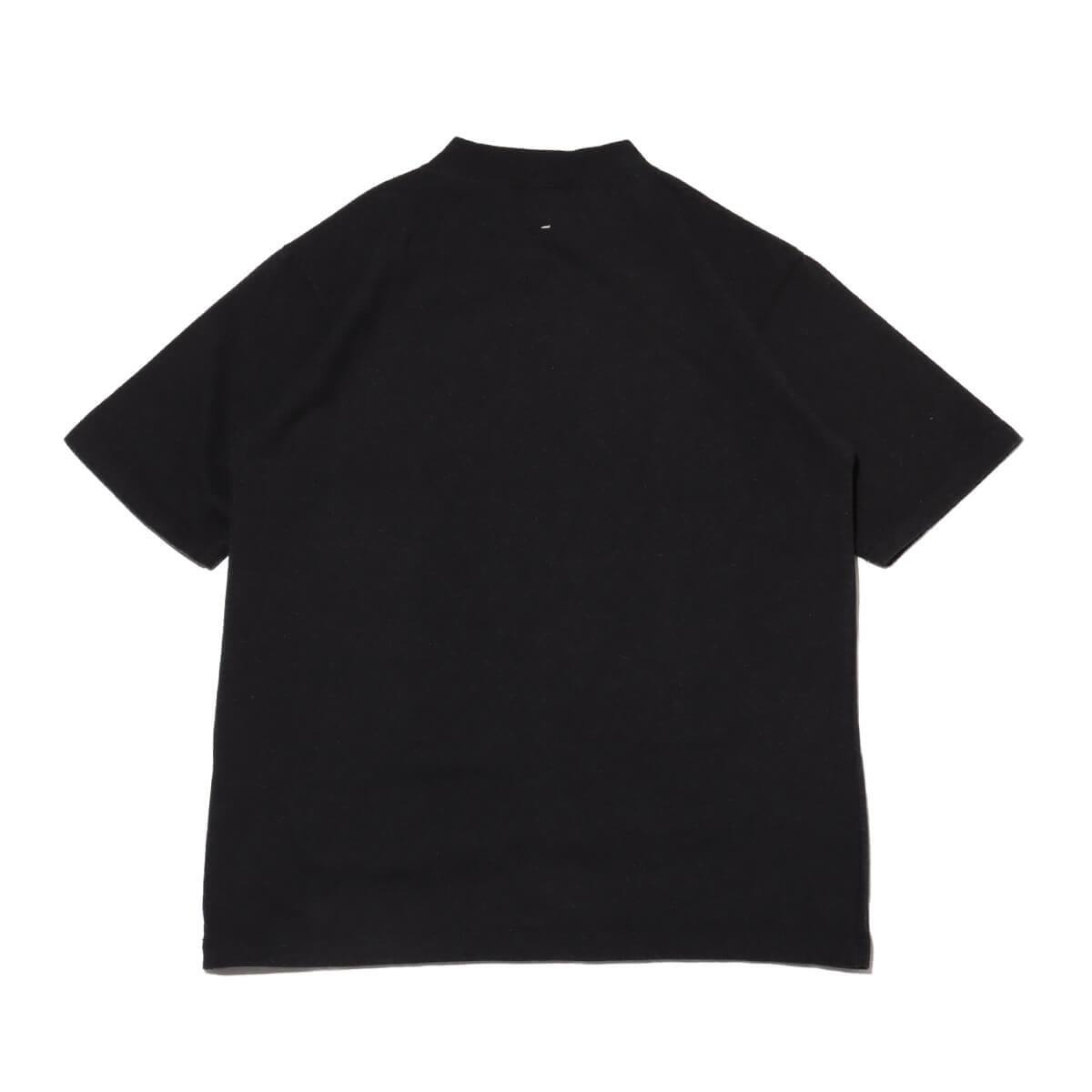 snow peak RecycledCotton HeavyMockneckT-Shirt Blackの画像