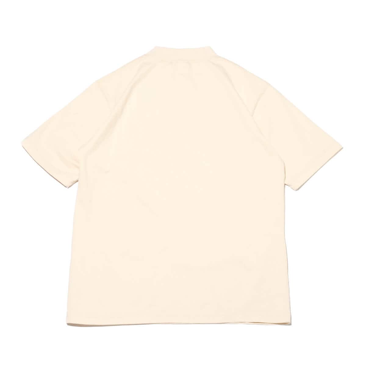 snow peak RecycledCotton HeavyMockneckT-Shirt Ecru 24SP-Iの画像