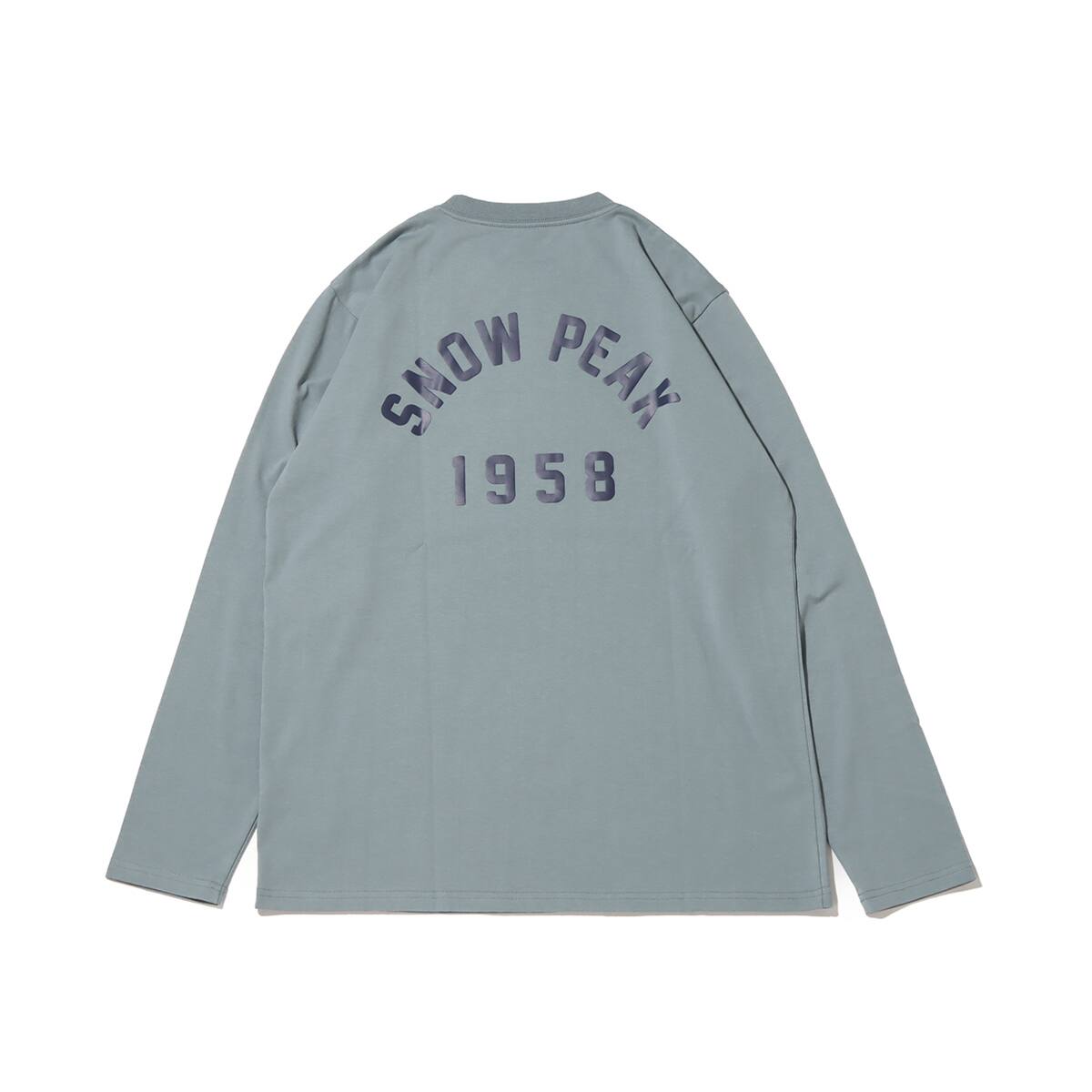 snow peak Foam Printed L/S T shirt Snow Peak Sax 23FA-Iの画像
