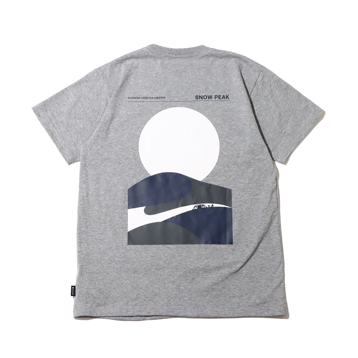 snow peak Relaxin' Fieldscape T shirt M.Grey 23SP-Iの画像
