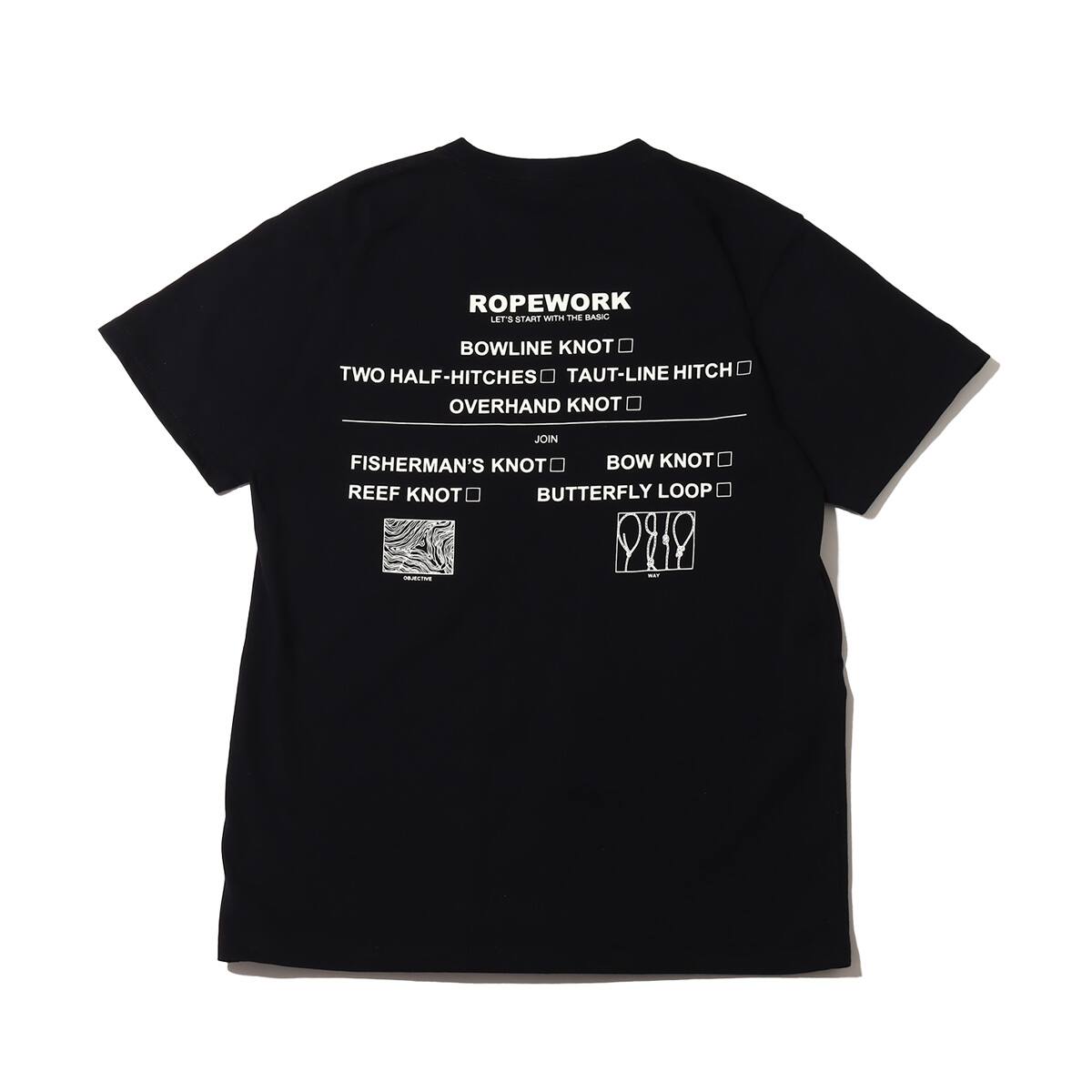 snow peak ROPEWORK T shirt Black 23SP-Iの画像