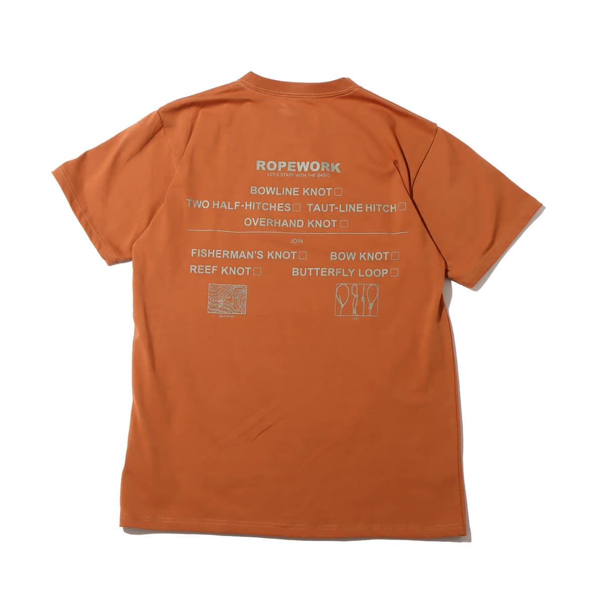 snow peak ROPEWORK T shirt Brown 23SP-Iの画像