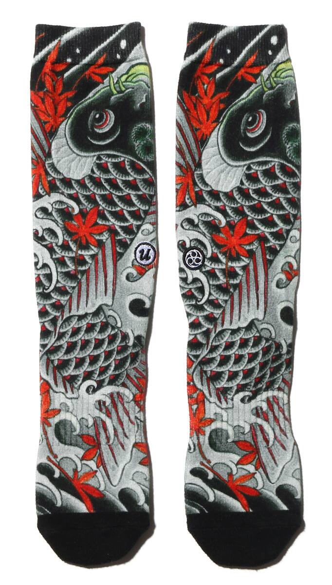 UBIQ“IREZUMI” SOCKS (Koi)  Designed by Mutsuo BLACKの画像