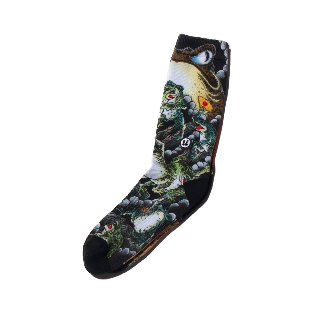 UBIQ “IREZUMI” SOCKS Kaeru Designed by Ukiyoemon BLACK 20SP-Iの画像
