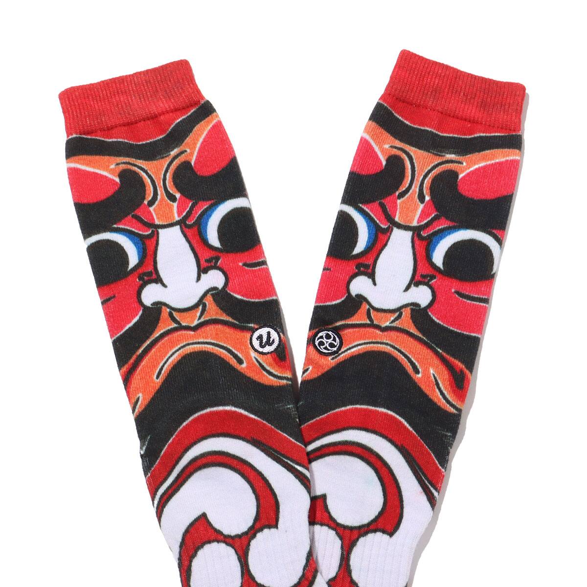 UBIQ “IREZUMI” SOCKS (Darumma) Designed by Ukiyoemon BLACK 20SP-Iの画像
