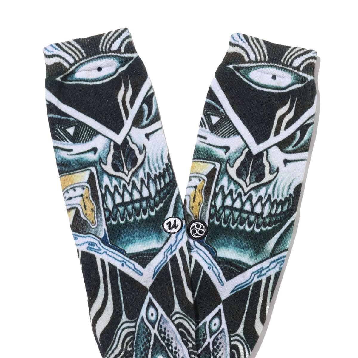 UBIQ “IREZUMI” SOCKS (Dokuro) Designed by JonDix BLACK 20SP-Iの画像