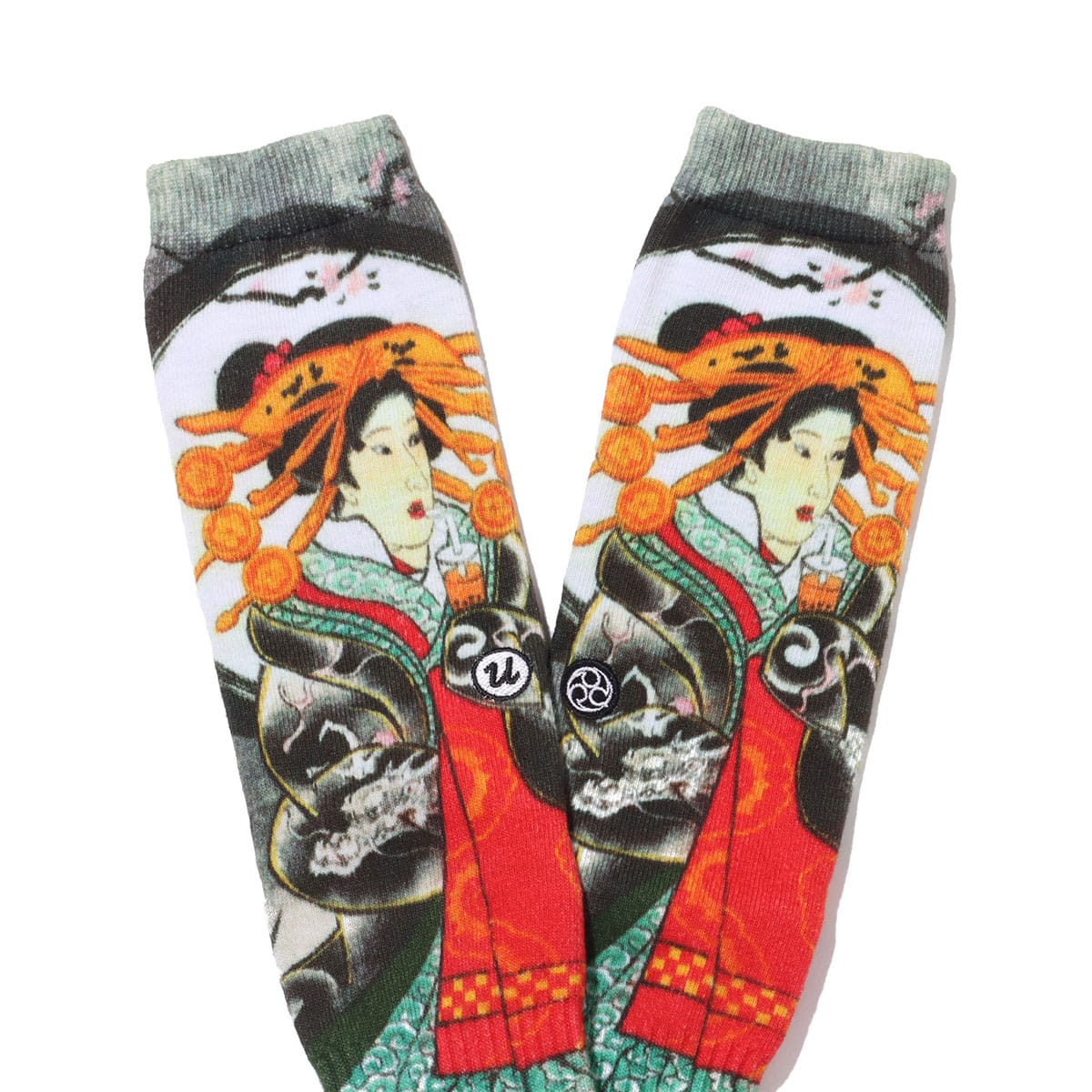 UBIQ “IREZUMI” SOCKS (Tapioca) Designed by Horihiro BLACK 20SP-Iの画像