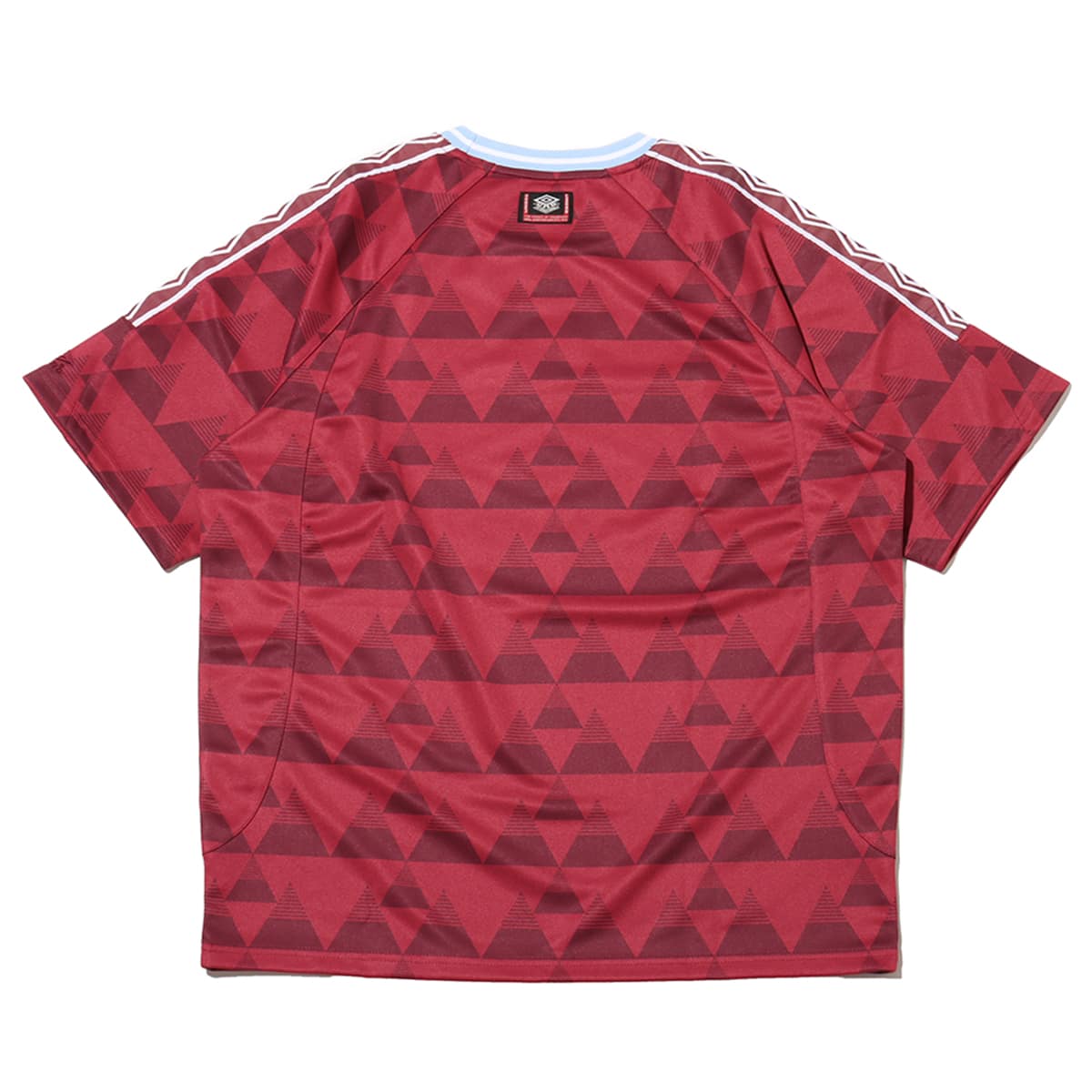 UMBRO SIDE TAPE CREW-NECK SHORT SLEEVE SHIRT RED の画像