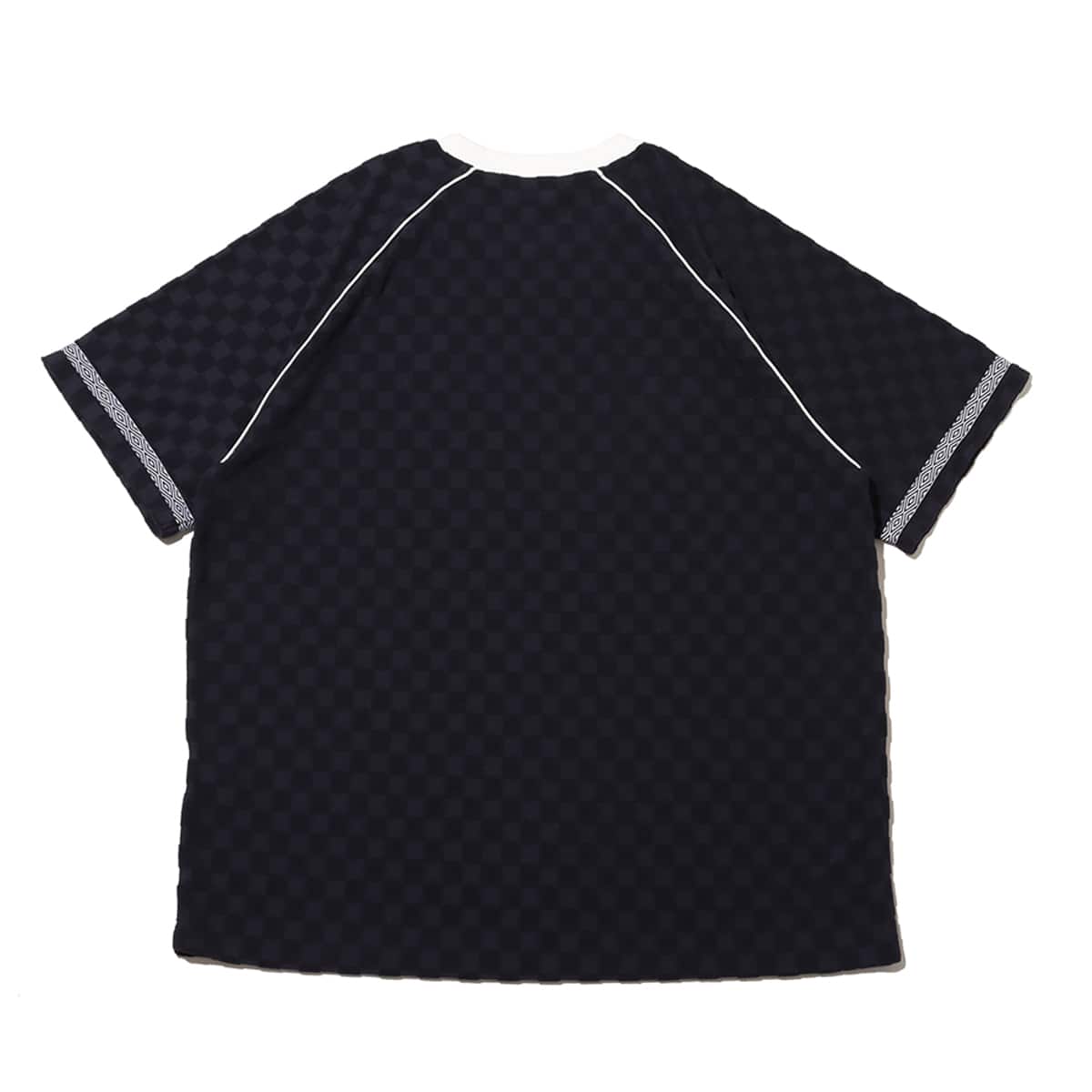 UMBRO CHECKERBOARD SHORT SLEEVE SHIRT NAVY の画像