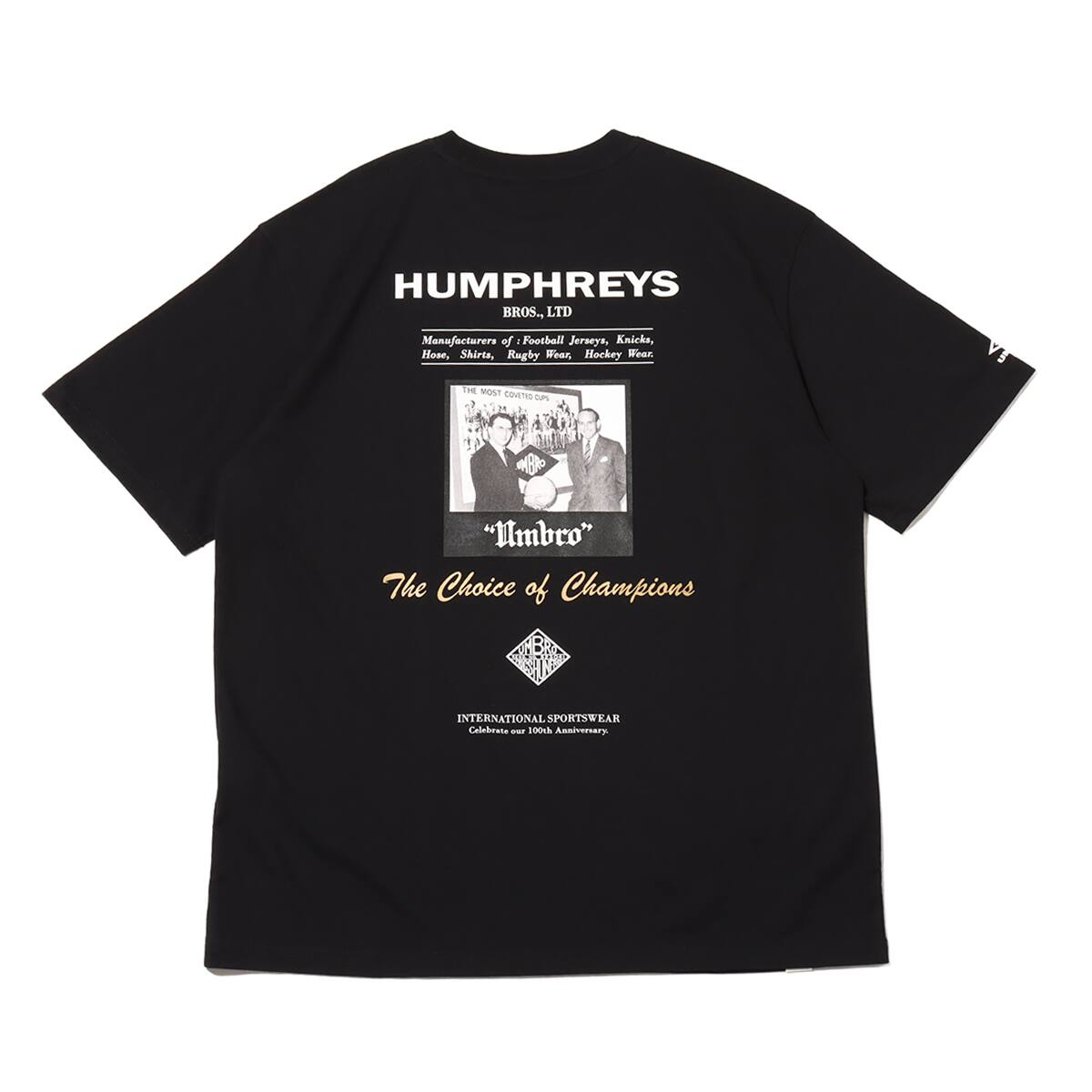 UMBRO 100th ANNIVERSARY MEMORIAL SHORT SLEEVE SHIRT 2 BLACK の画像