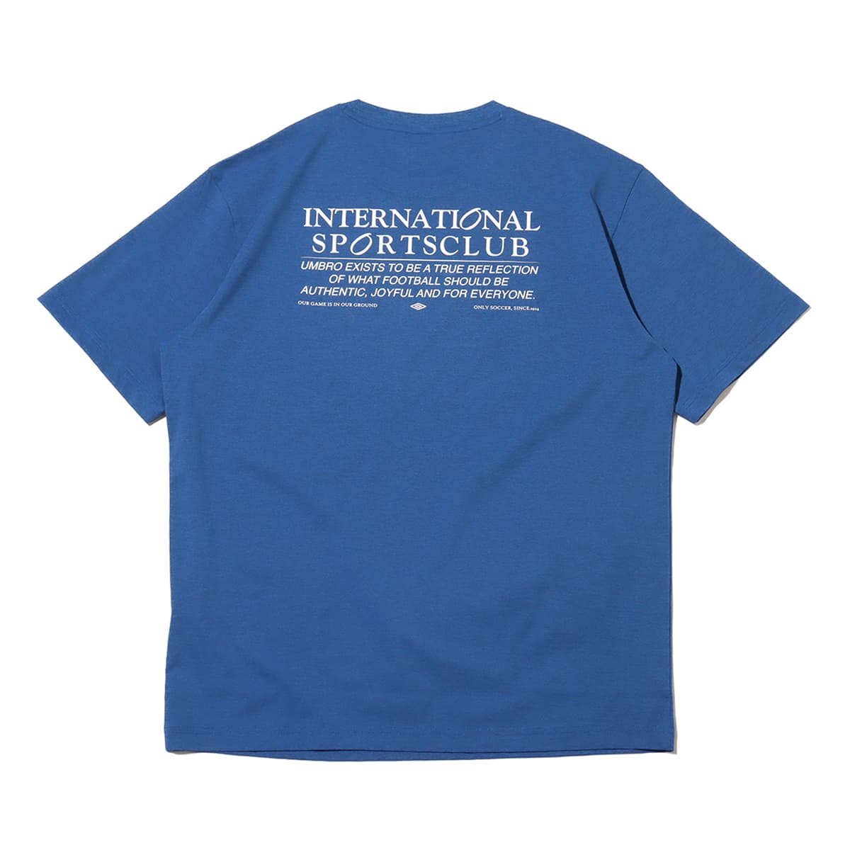 UMBRO BACK LETTERING SHORT SLEEVE SHIRT BLUE の画像