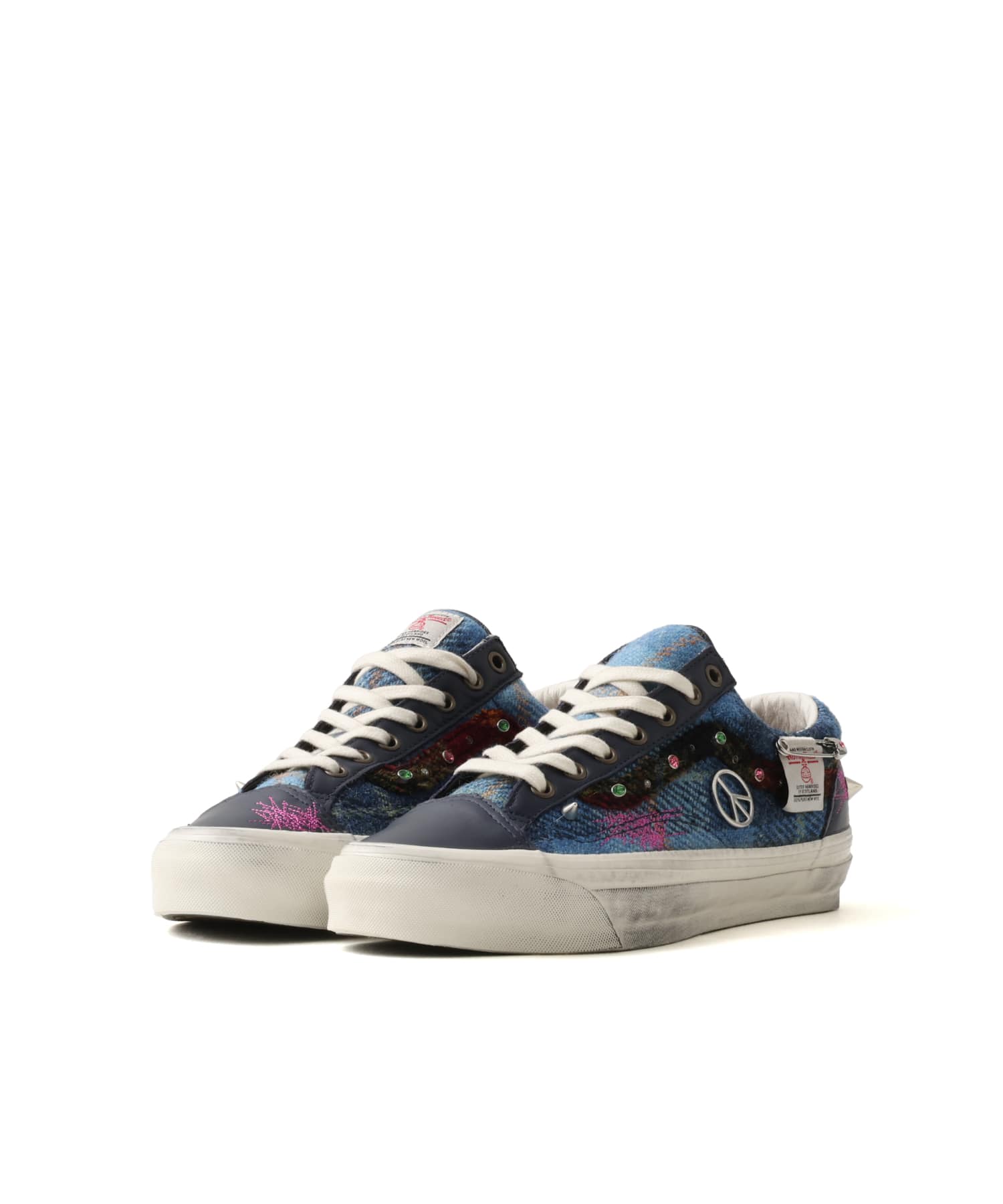 VANS LX Old Skool 36 Harris Tweed  RED/MULTIの画像