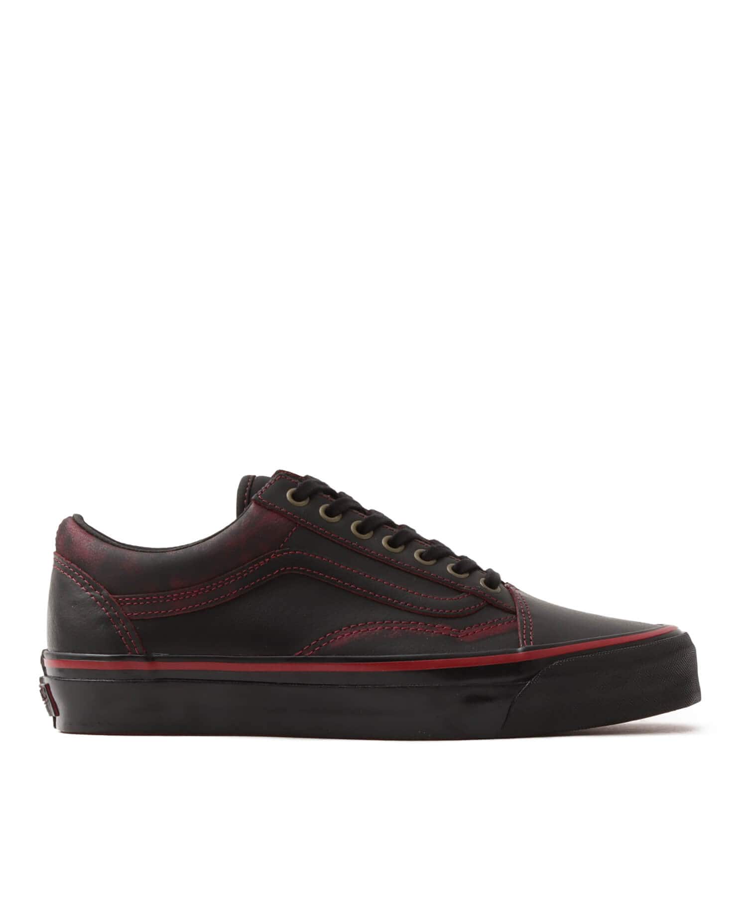 VANS LX Old Skool Leather DARK REDの画像