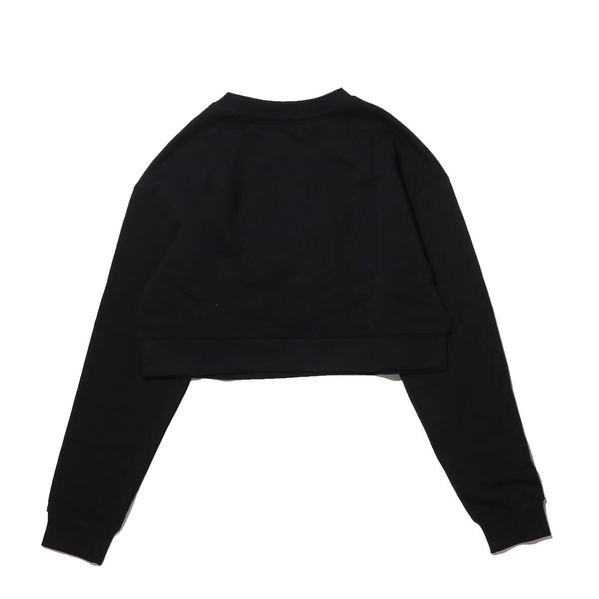 GUESS LS CREW NECK CROP SWEATSHIRT BLACK 20SU-Iの画像