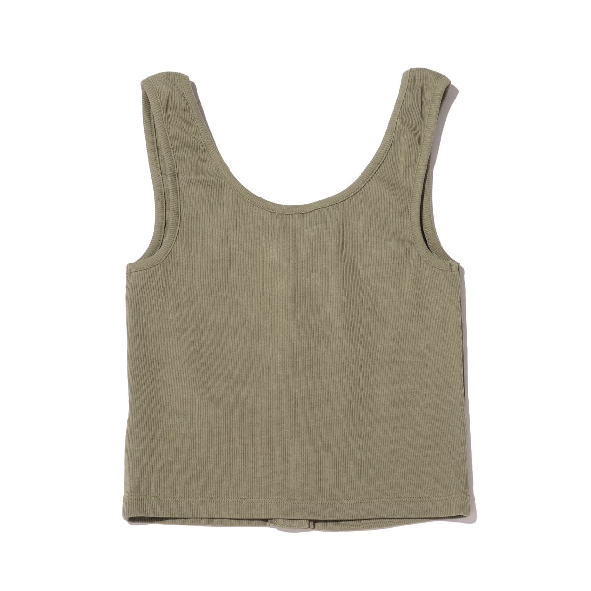 GUESS SL GUESS LOGO CROP TANK KHAKI 21SS-Iの画像