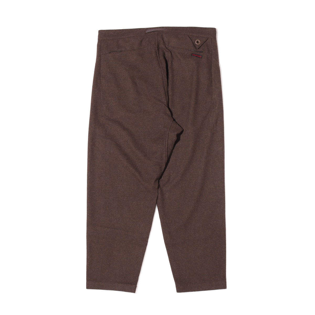 WHITE MOUNTAINEERING × GRAMICCI WOOL DARTED PANTS BROWN 21FA-I