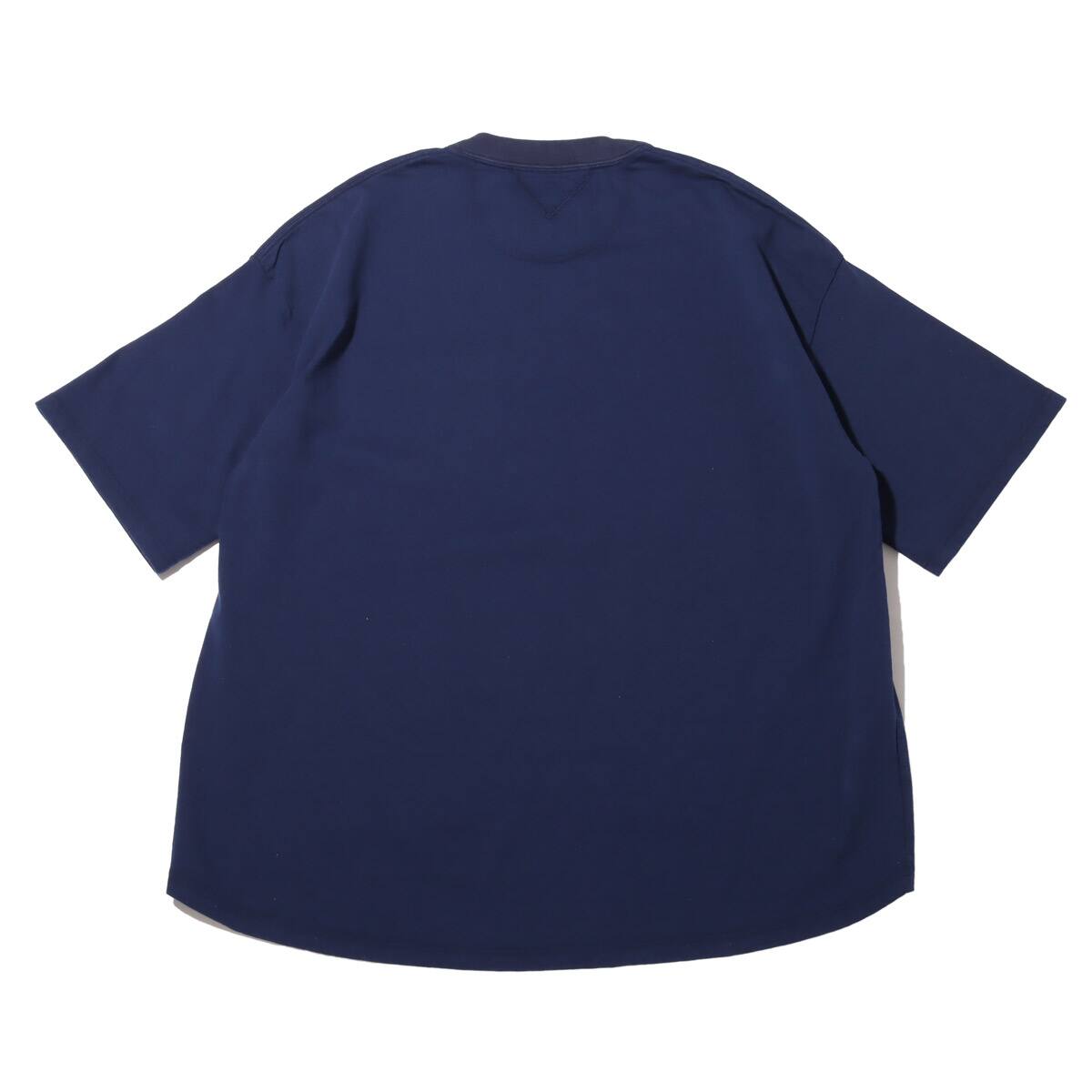 WHITE MOUNTAINEERING WIDE ASYMMETRY T-SHIRT NAVY 