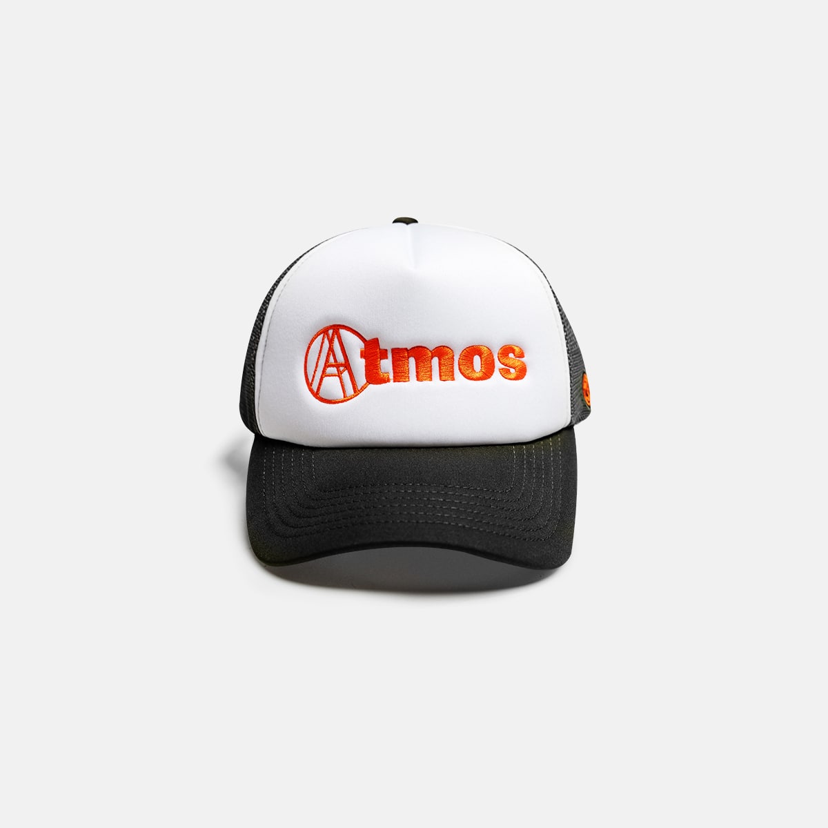 AGAINST LAB X ATMOS EMBLEM TRUCKER CAP BLACK 24SP-S