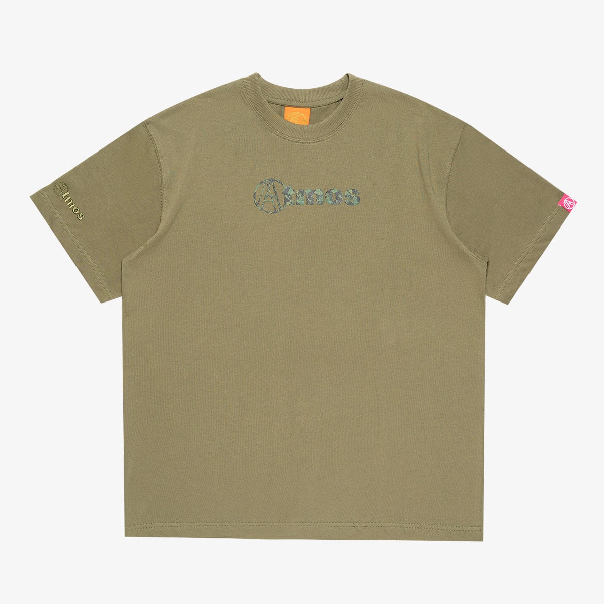 AGAINST LAB X ATMOS DRAGON LOGO TEE OLIVEの画像