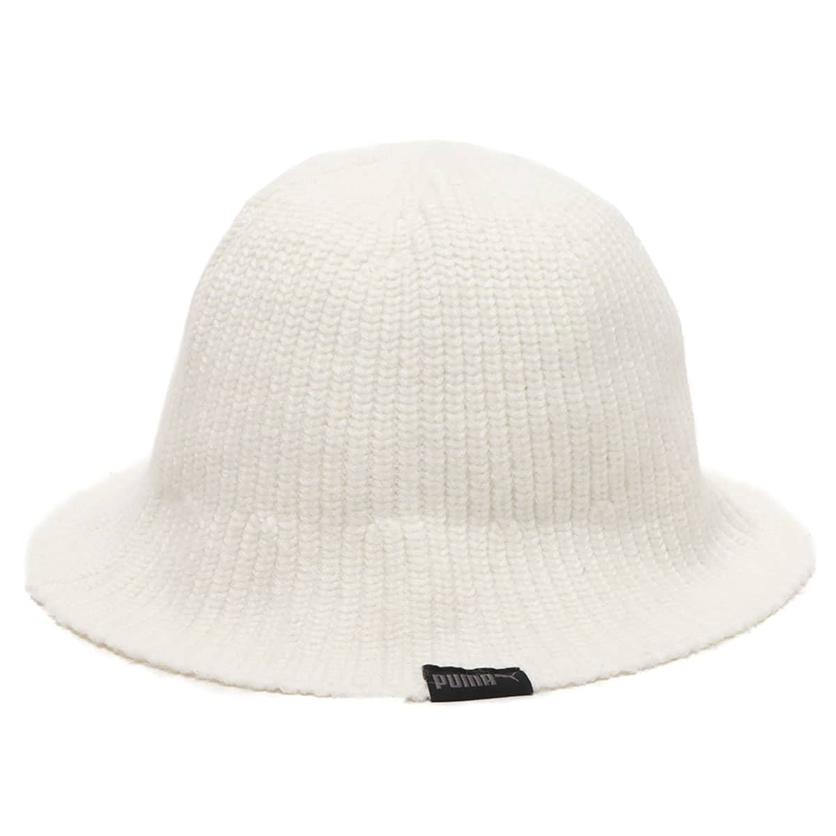 PUMA PRIME KNITTED BUCKET HAT WARM WHITE 23FA-Iの画像