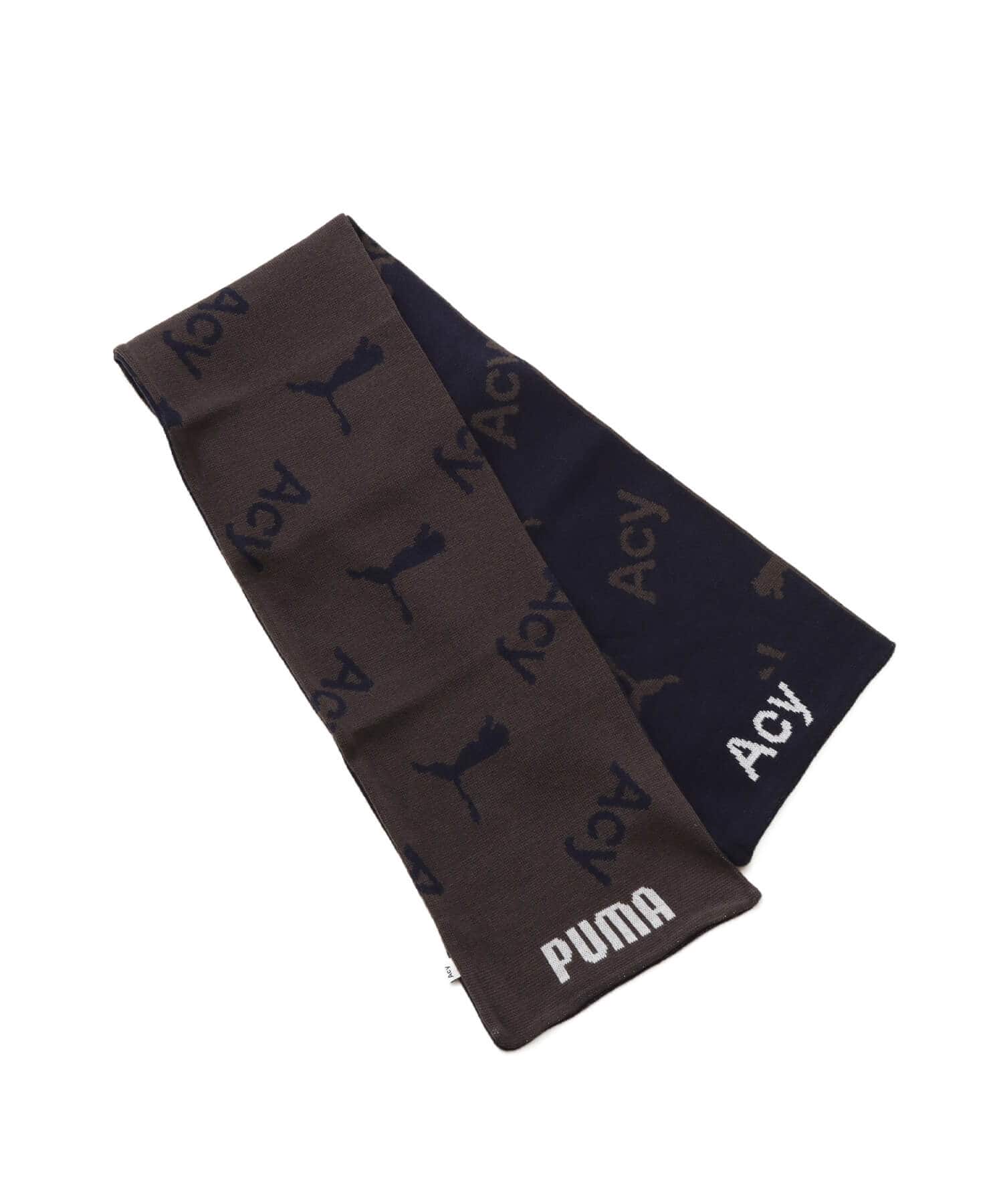 PUMA PUMA SCARF ACY PUMA NAVY-COOL DARK GRAYの画像