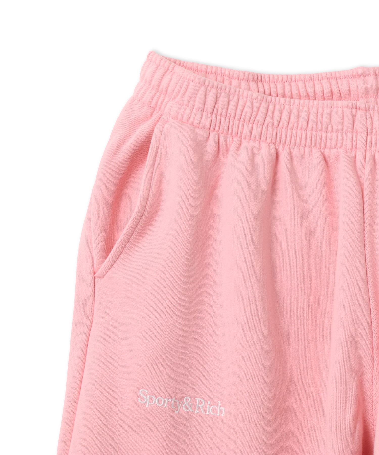 SPORTY＆RICH Yankees Krystal Wide Sweatpant Candy/Whiteの画像