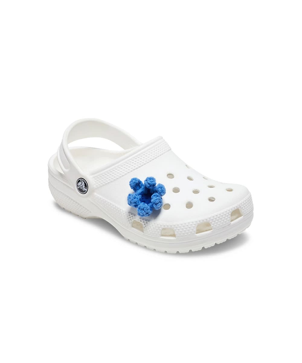 crocs Blue Crochet Flowerの画像
