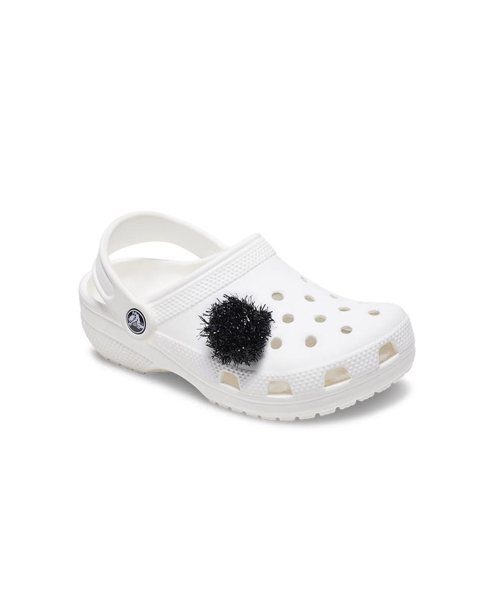 crocs Black Tinsel Pomの画像