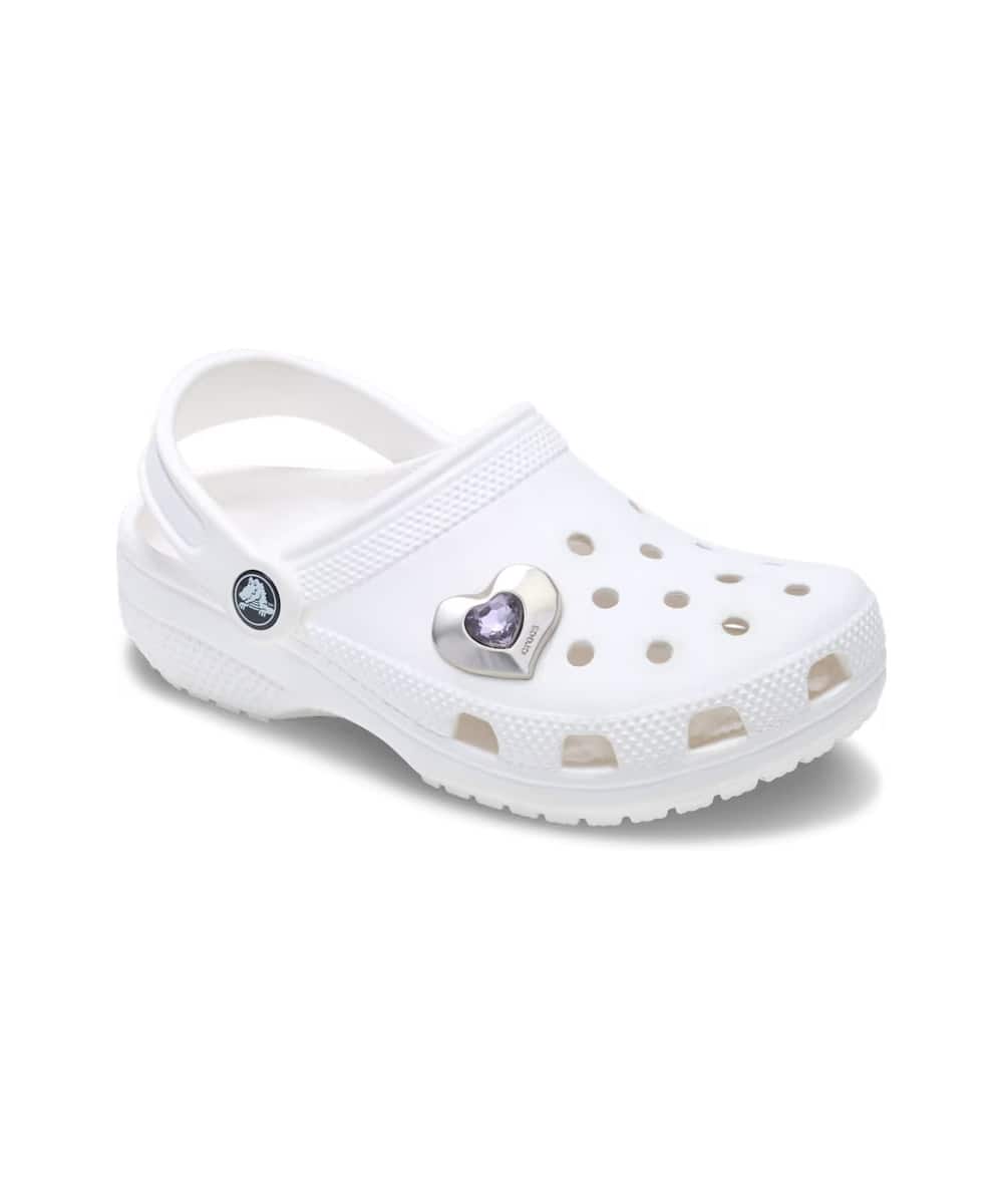 crocs SilverandPurple SMT Gem Heartの画像