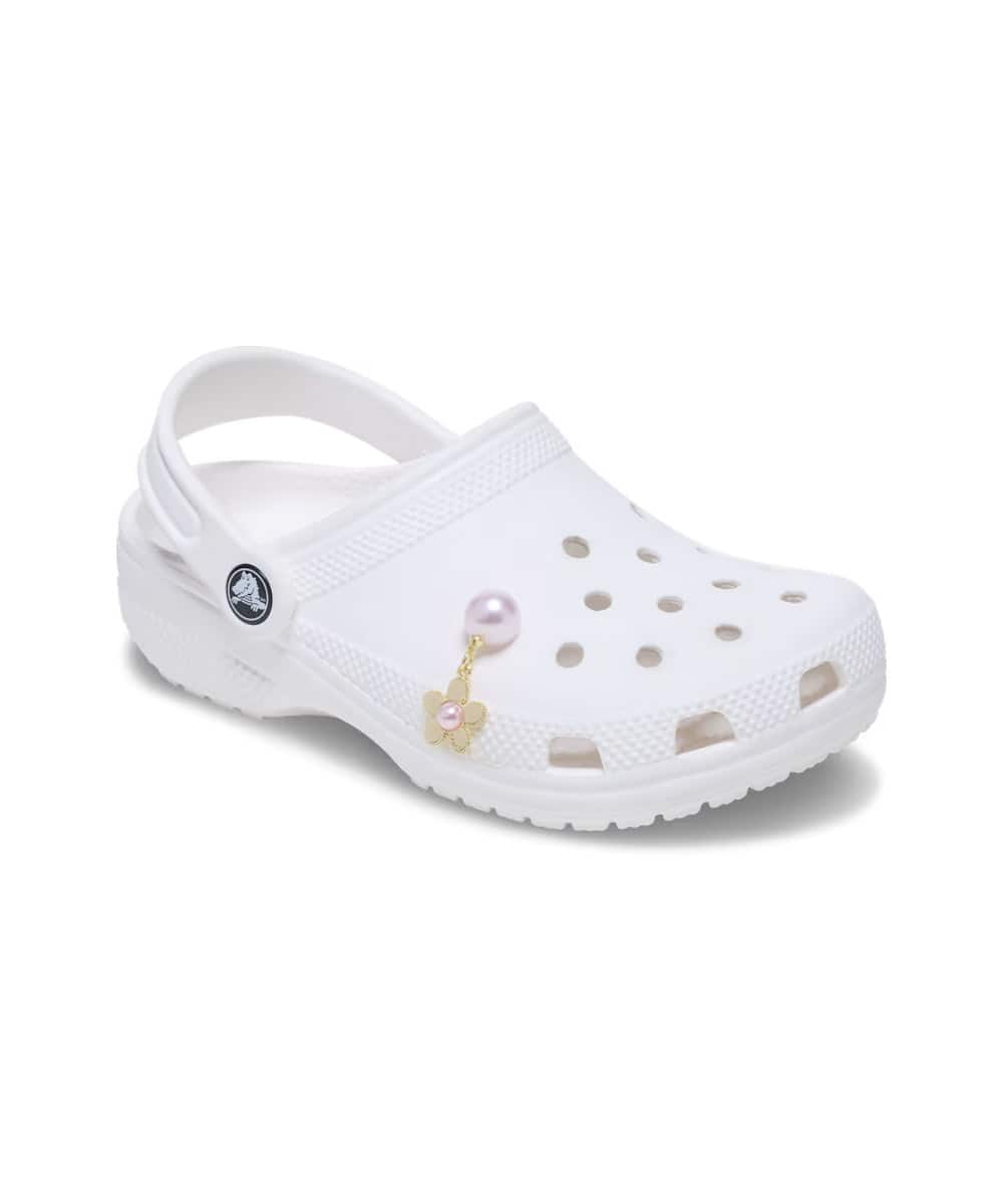 crocs Pink Pearl and Gold Flowerの画像