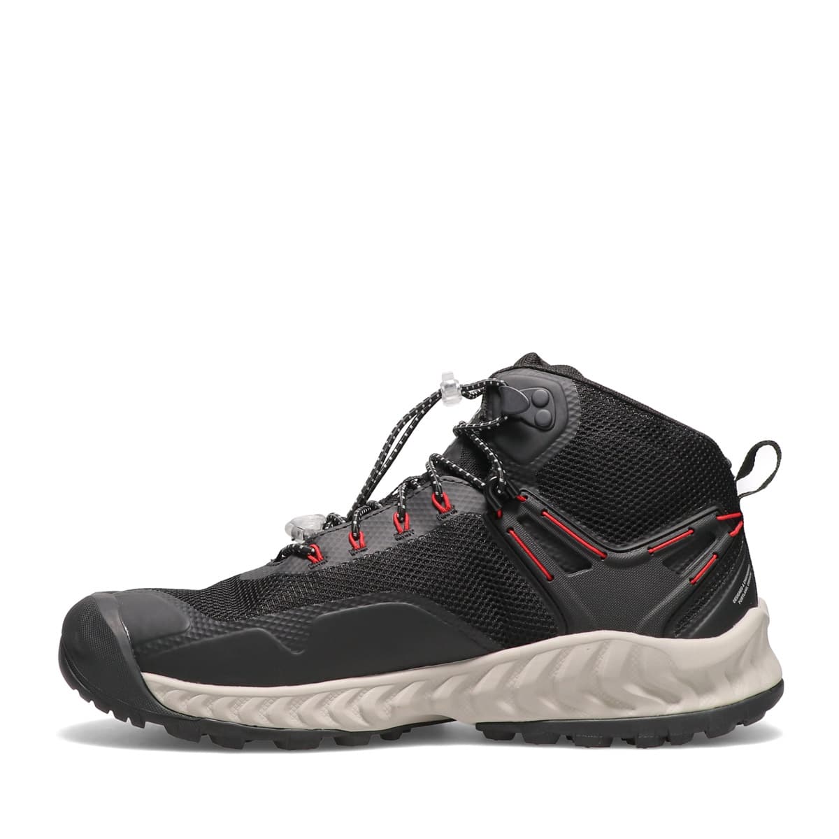 KEEN NXIS EVO MID WP BLACK/RED CARPET 21FW-Iの画像