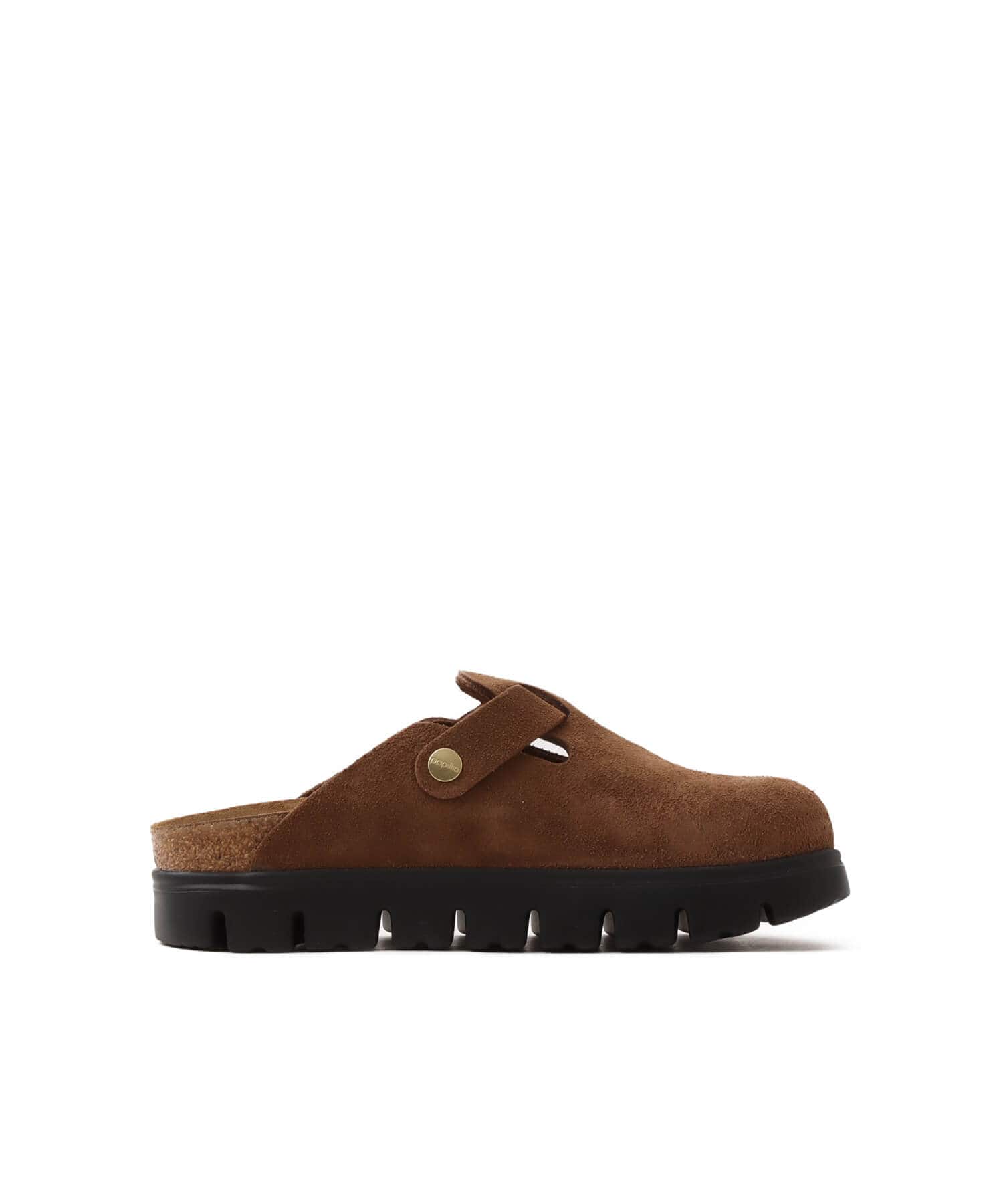 BIRKENSTOCK BOSTON CHUNKY LEVE DARK TEA/BLACK DARK TEAの画像