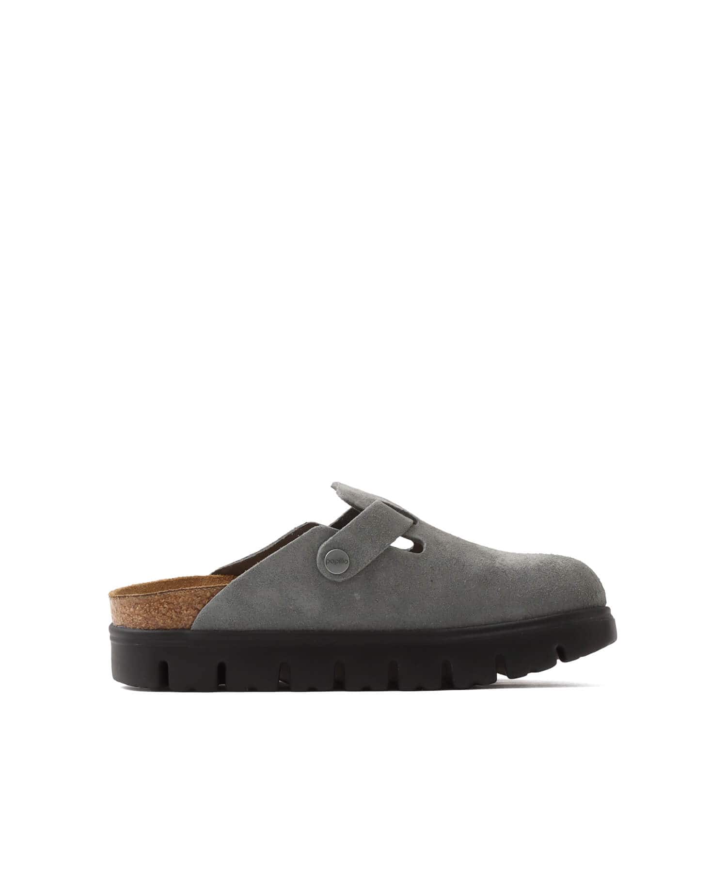 BIRKENSTOCK BOSTON CHUNKY LEVE BASALT GRAY/ BLACK BASALT GRAYの画像