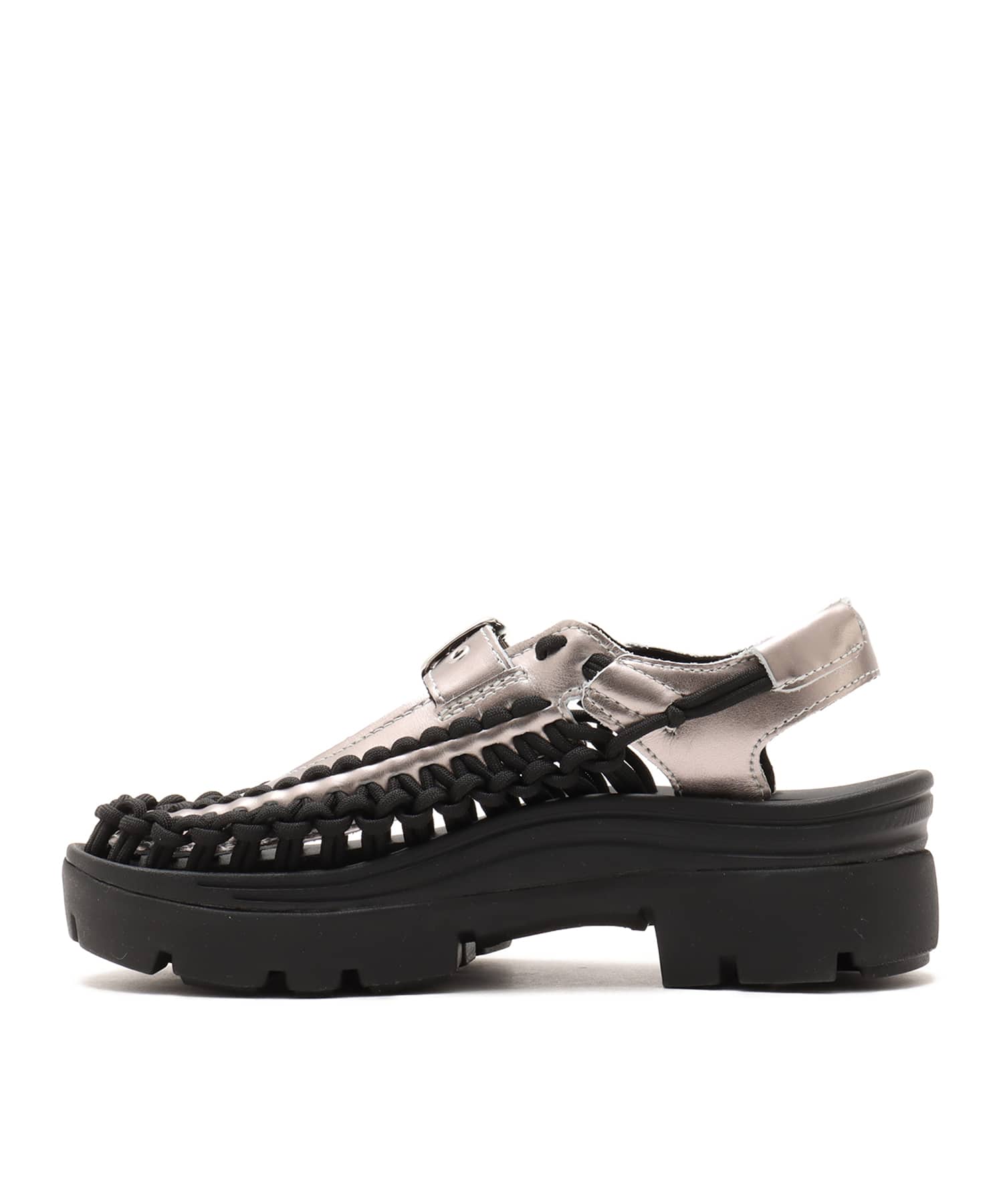 KEEN UNEEK PLT MARY JANE SILVER/BLACKの画像
