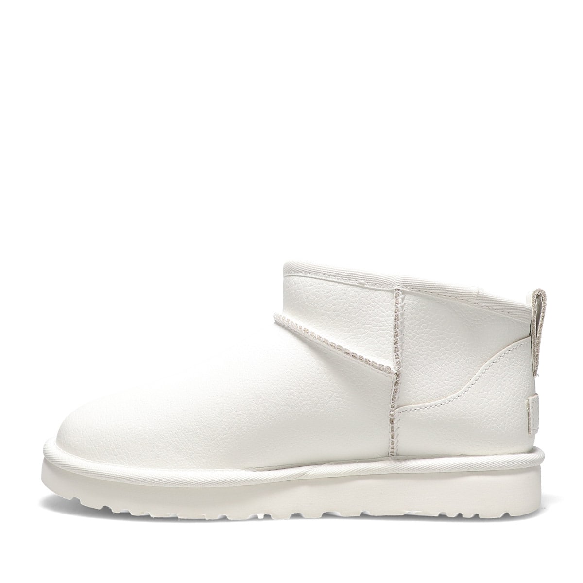 UGG W CLASSIC ULTRA MINI CHOPD PEBBLED WHITE 22SS-I