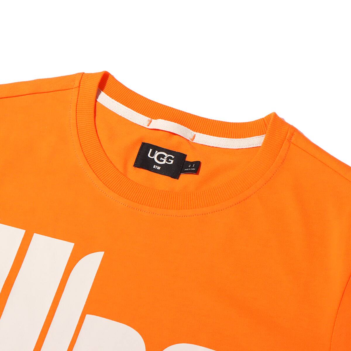UGG OVERSIZED LOGO TEE CHOPD ORANGE SODA 21FW-Iの画像
