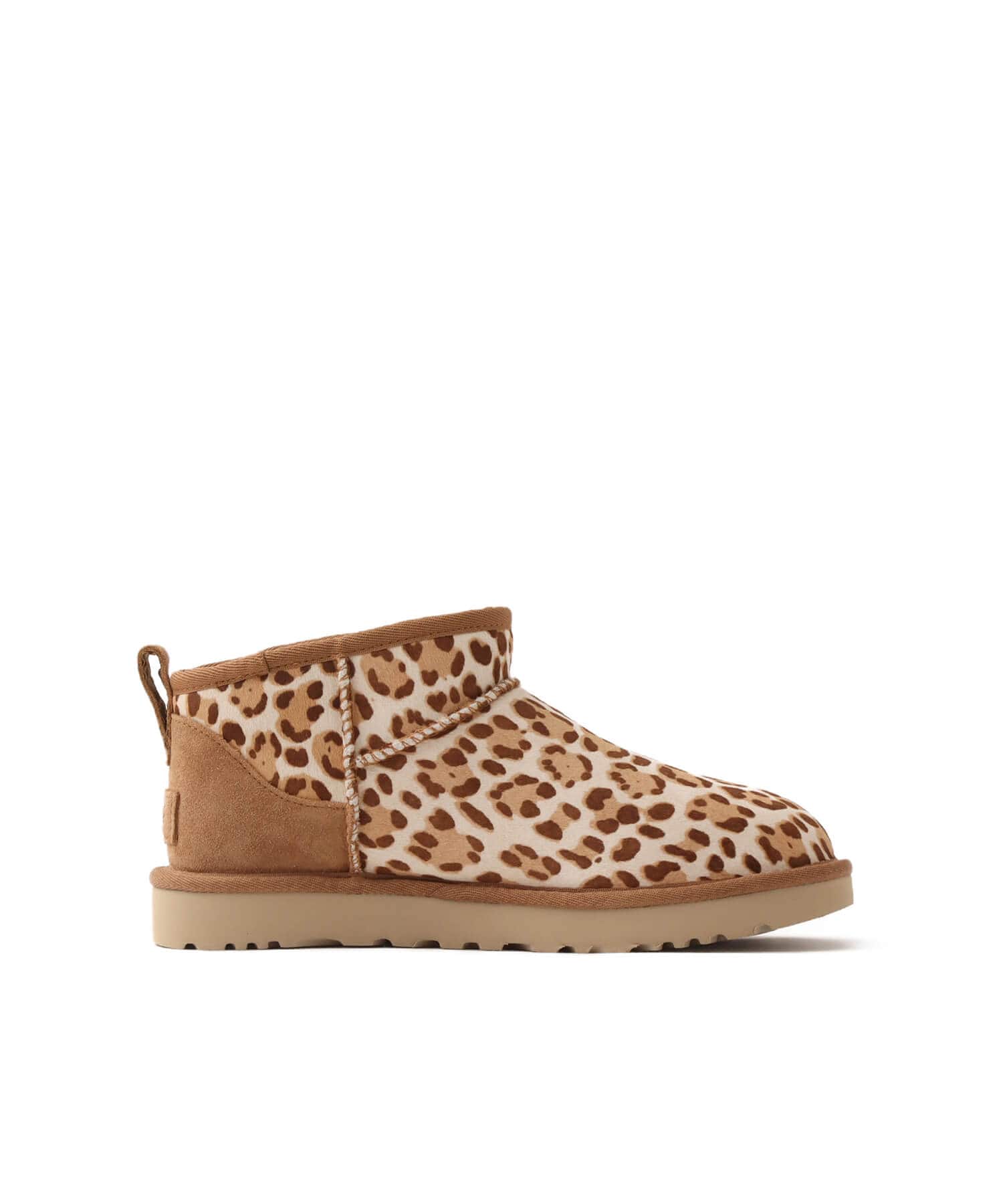 UGG W CLASSIC ULTRA MINI PLAINS LEOPARDの画像