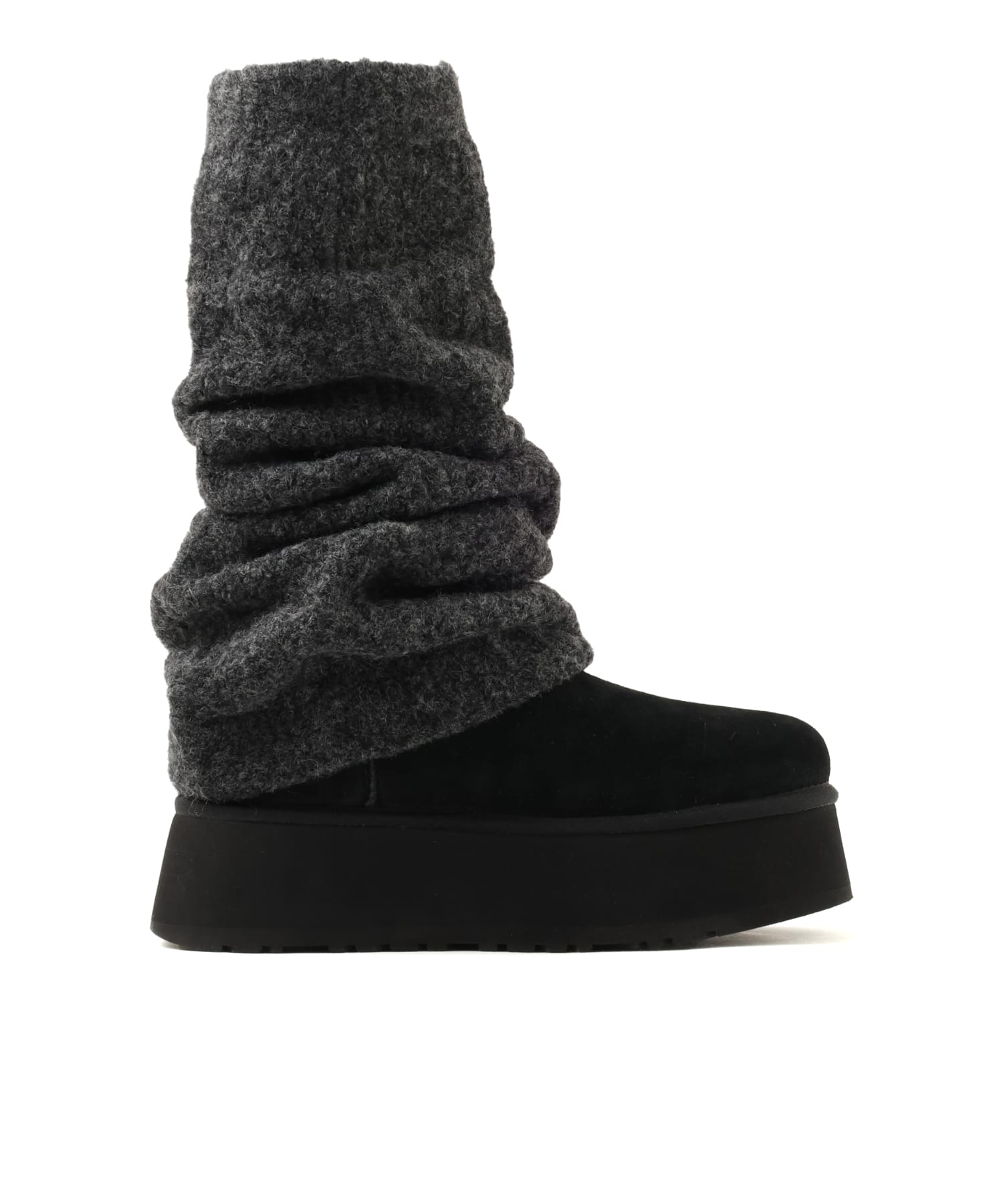 UGG W CLASSIC MINI DIPPER LEGWARMER BLACKの画像