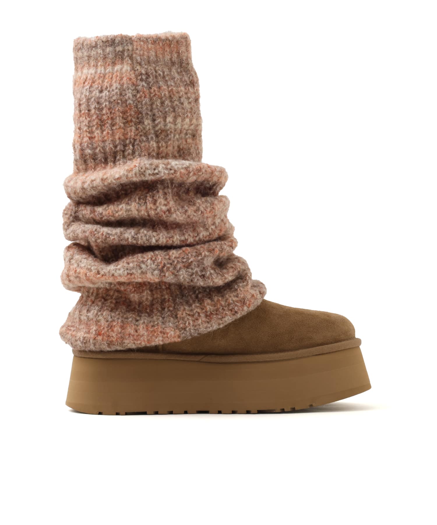UGG W CLASSIC MINI DIPPER LEGWARMER LIGHT BRONZEの画像