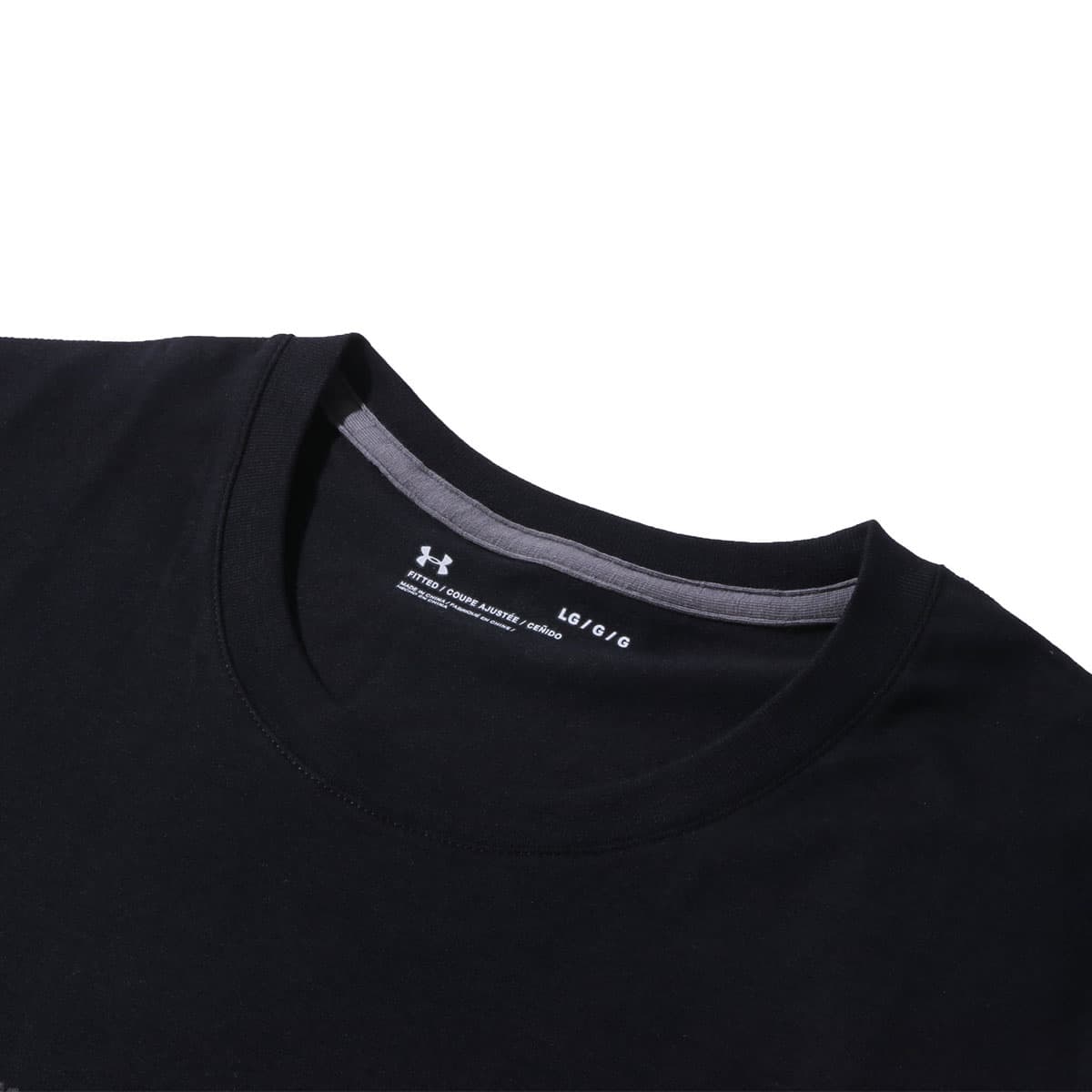 UNDER ARMOUR SPORTSTYLE STRIPE TEE BLACK 18SP-Iの画像