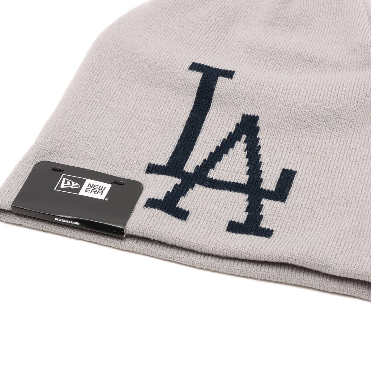 NEW ERA BASIC BEANIE Cooperstown Los Angeles Dodgers GRAY の画像