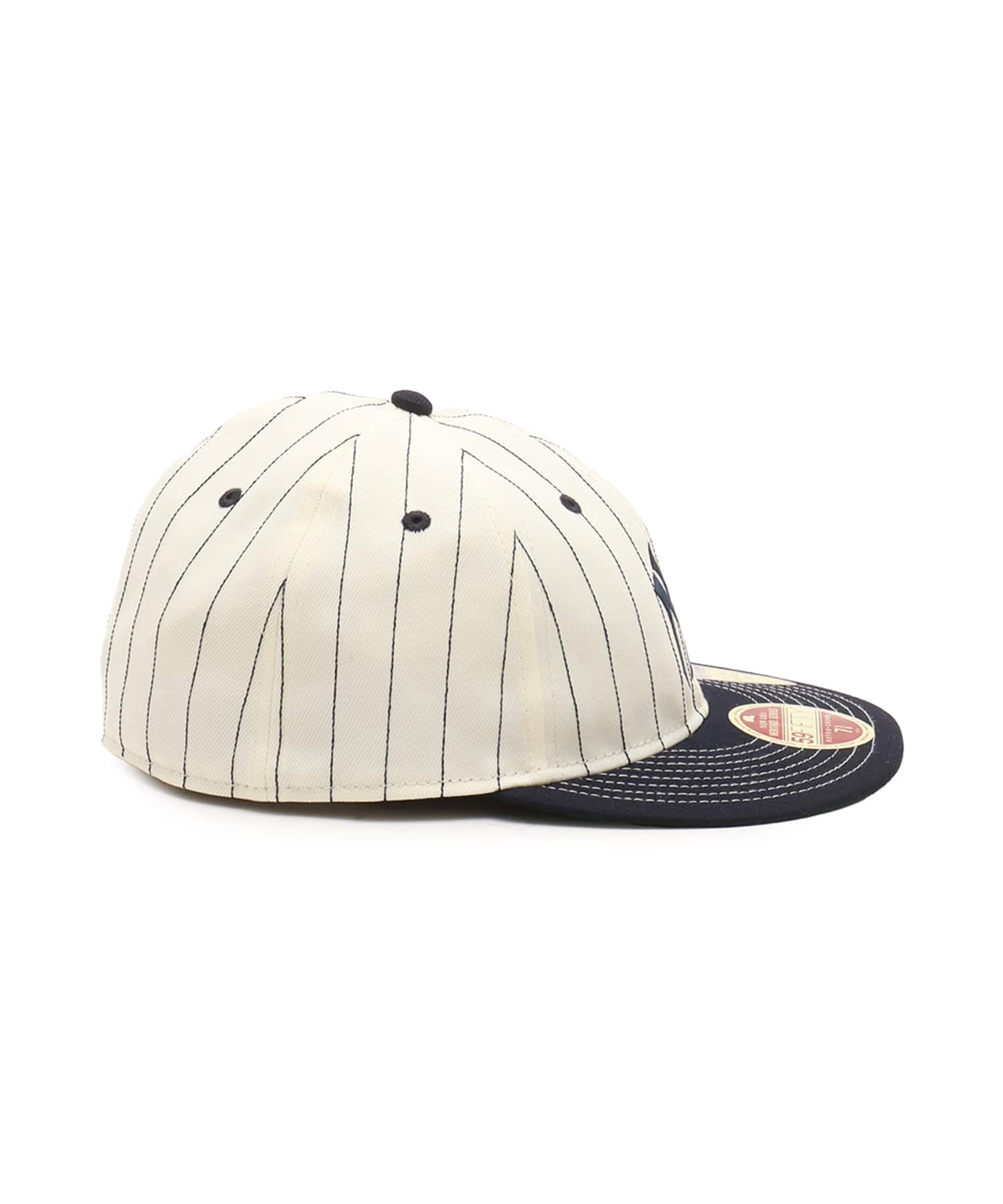 NEW ERA 59FIFTY HERITAGE New York Yankees COOPERSTOWN CHROME PINSTRIPE NAVY VISOR NAVYの画像