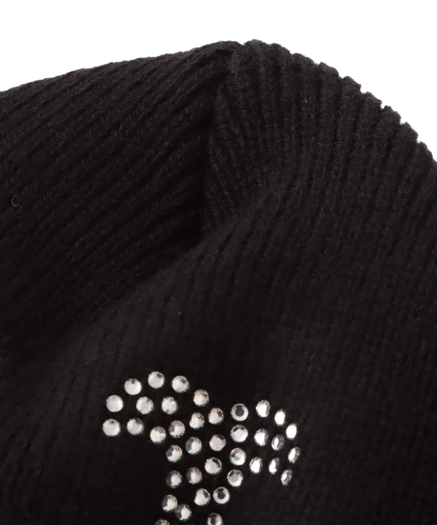 NEW ERA BASIC BEANIE BIG LOGO RHINESTONE New York Mets BLACKの画像