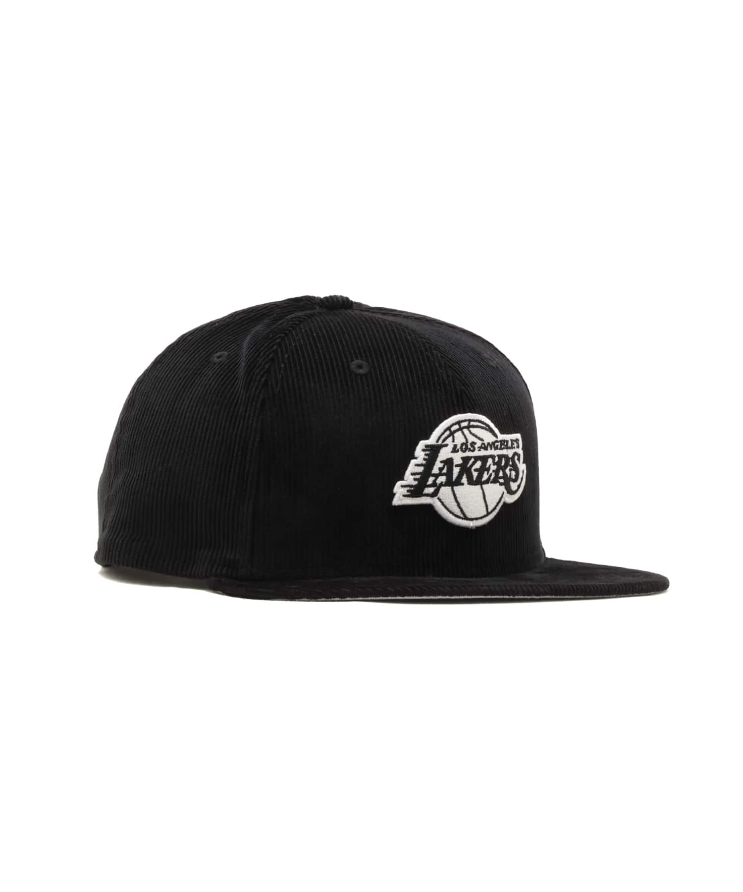 NEW ERA 9FIFTY Los Angeles Lakers Corduroy Black and White BLACKの画像